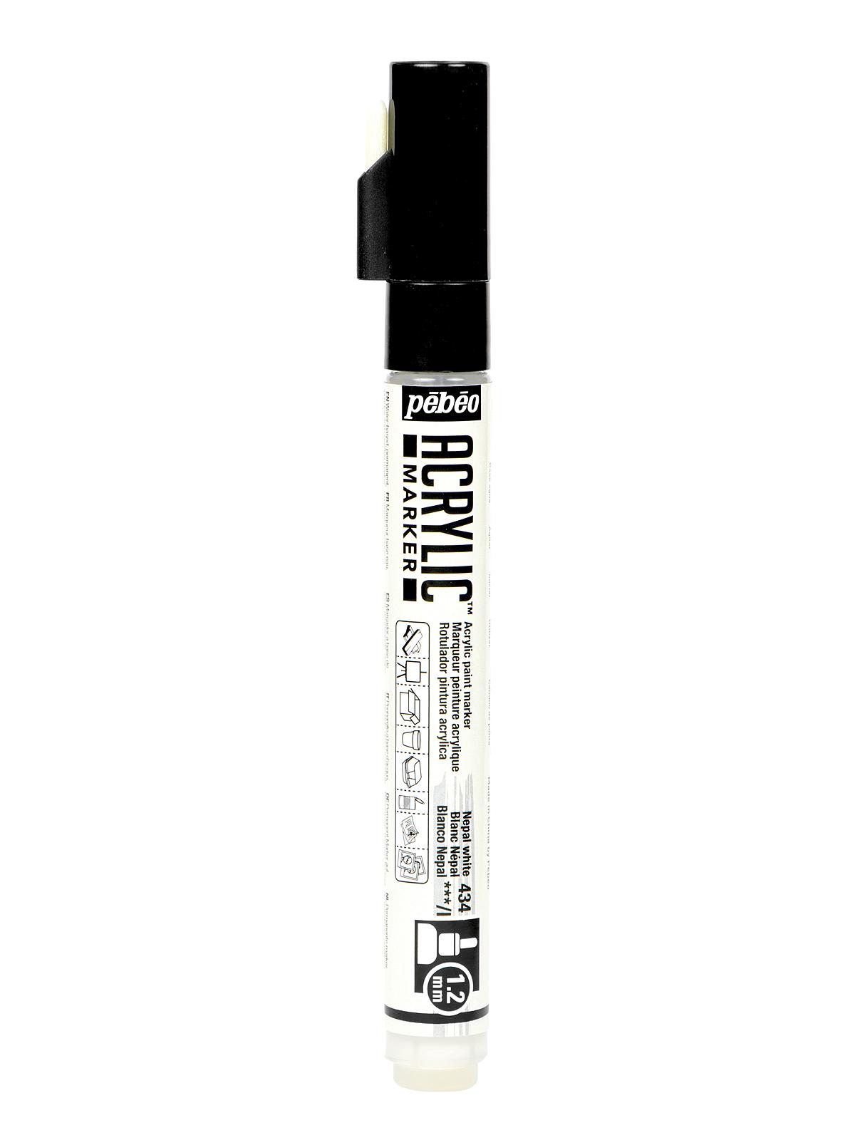 Acrylic Marker 1.2 mm white Nepal
