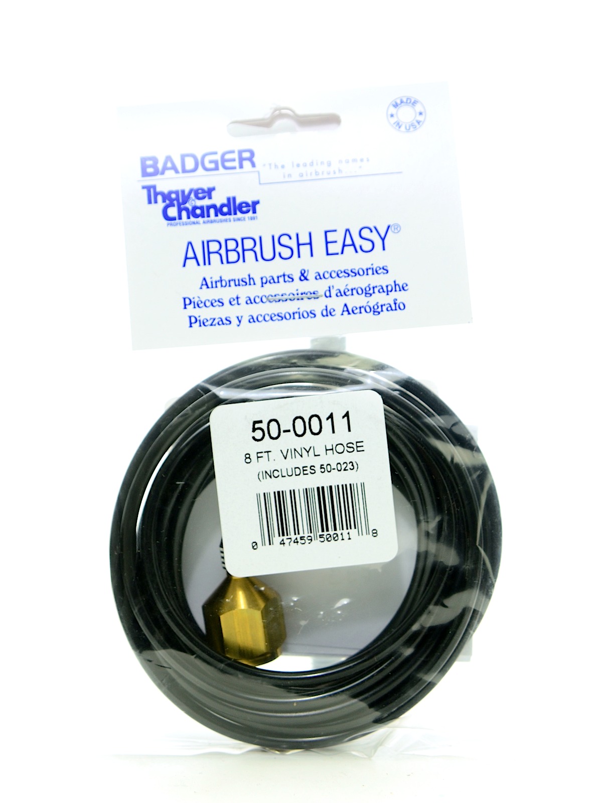 Airbrush Parts 8 ft. vinyl hose with compressor adapter included  50-0011
