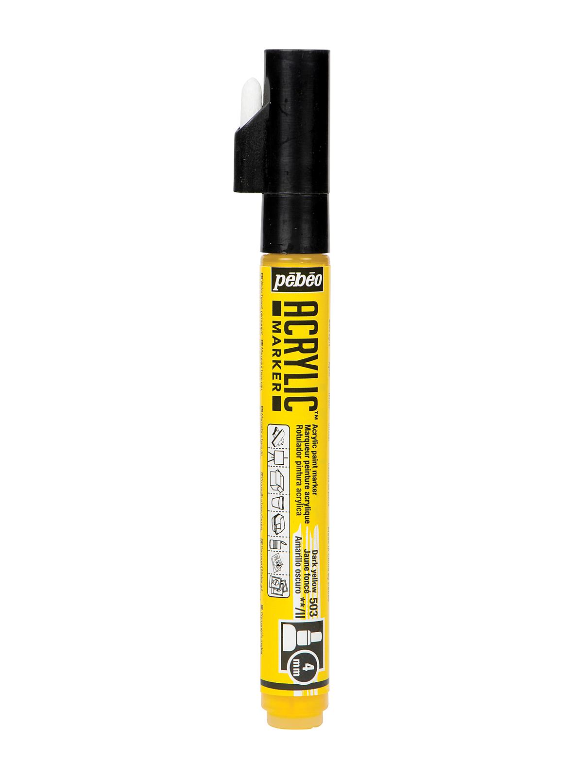 Acrylic Marker 4 mm dark yellow