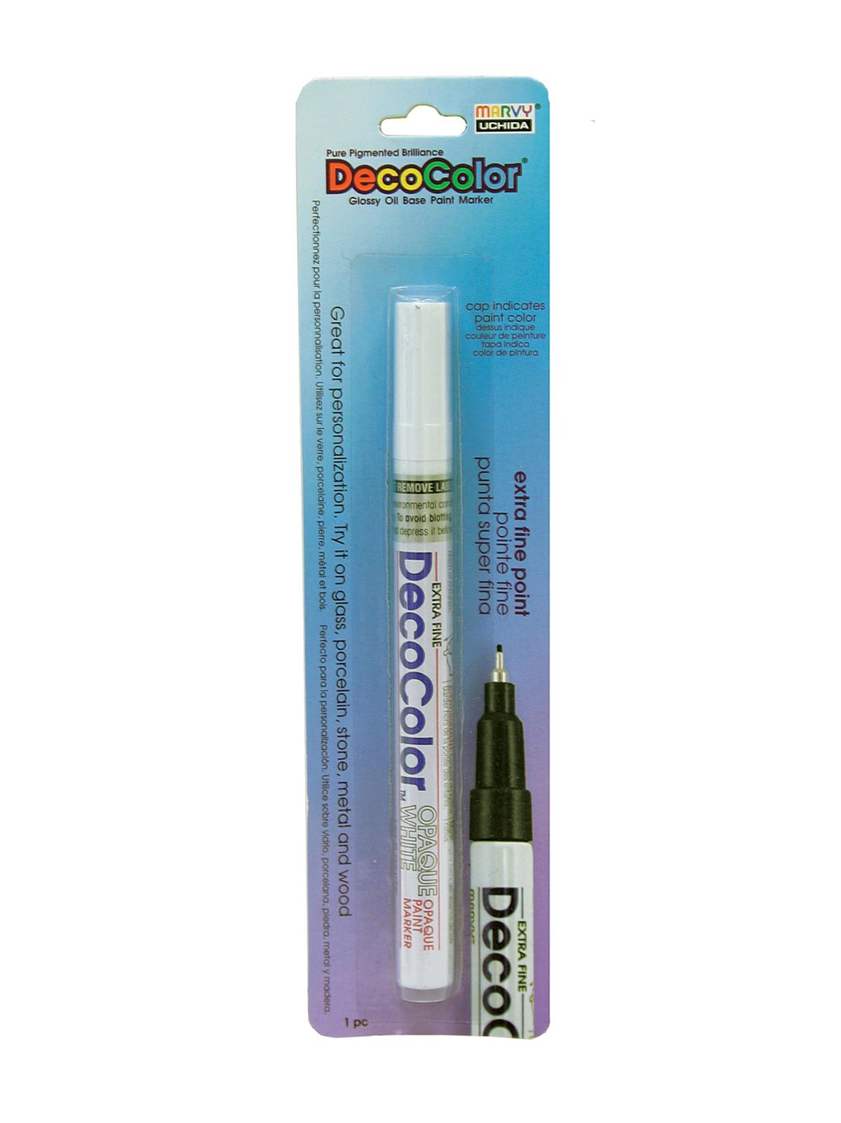 DecoColor Opaque White Extra Fine Paint Marker each