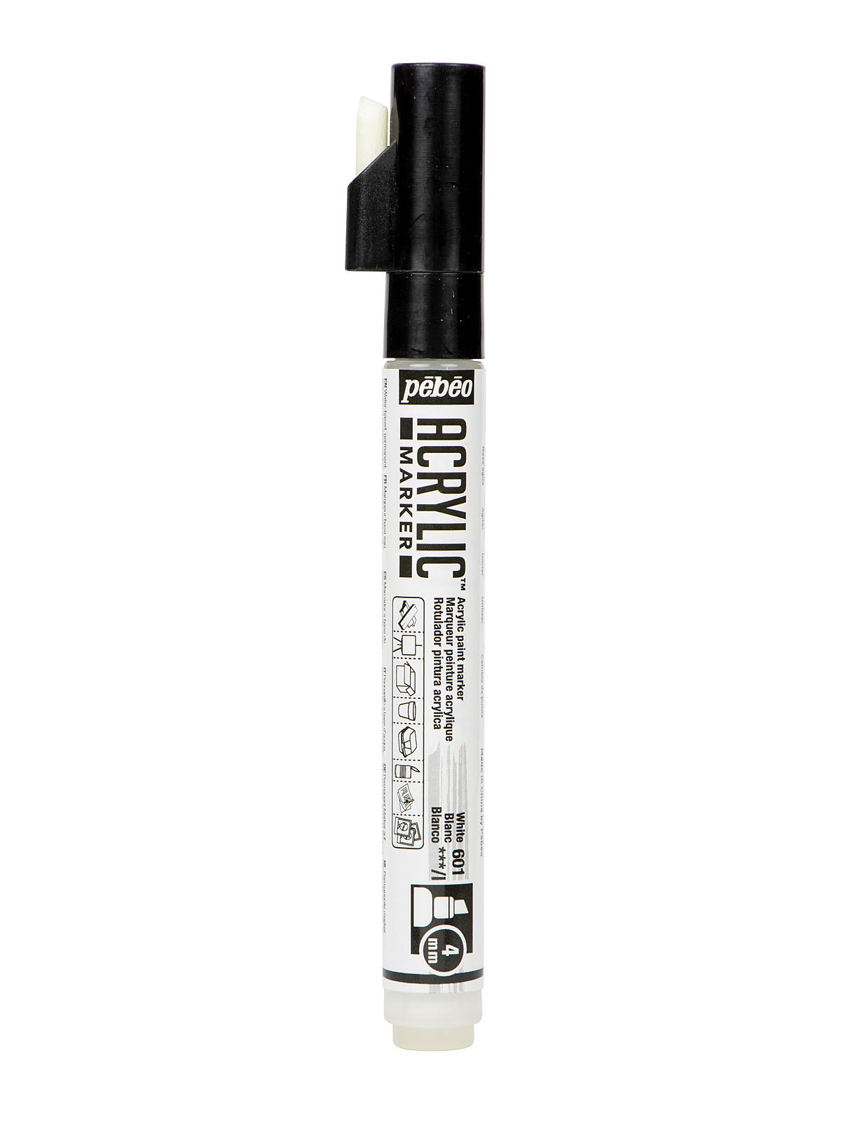 Acrylic Marker 4 mm white chisel