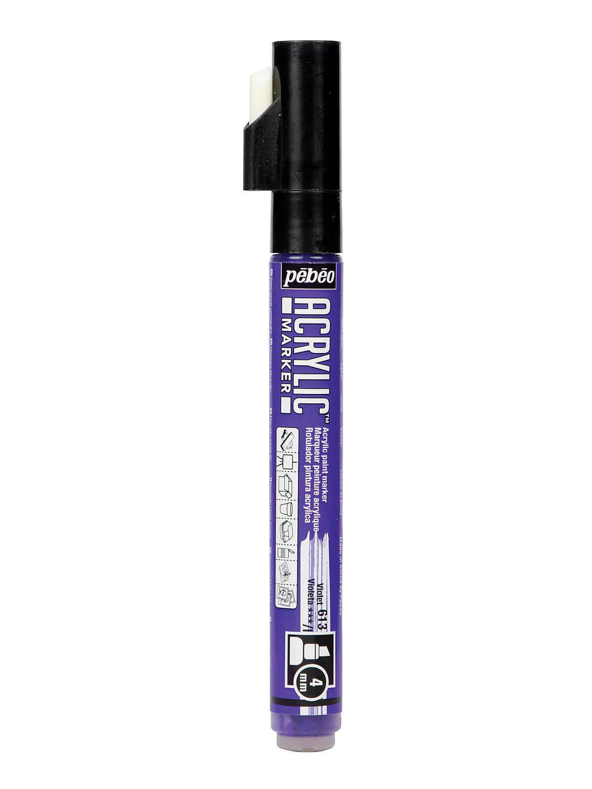Acrylic Marker 4 mm violet chisel