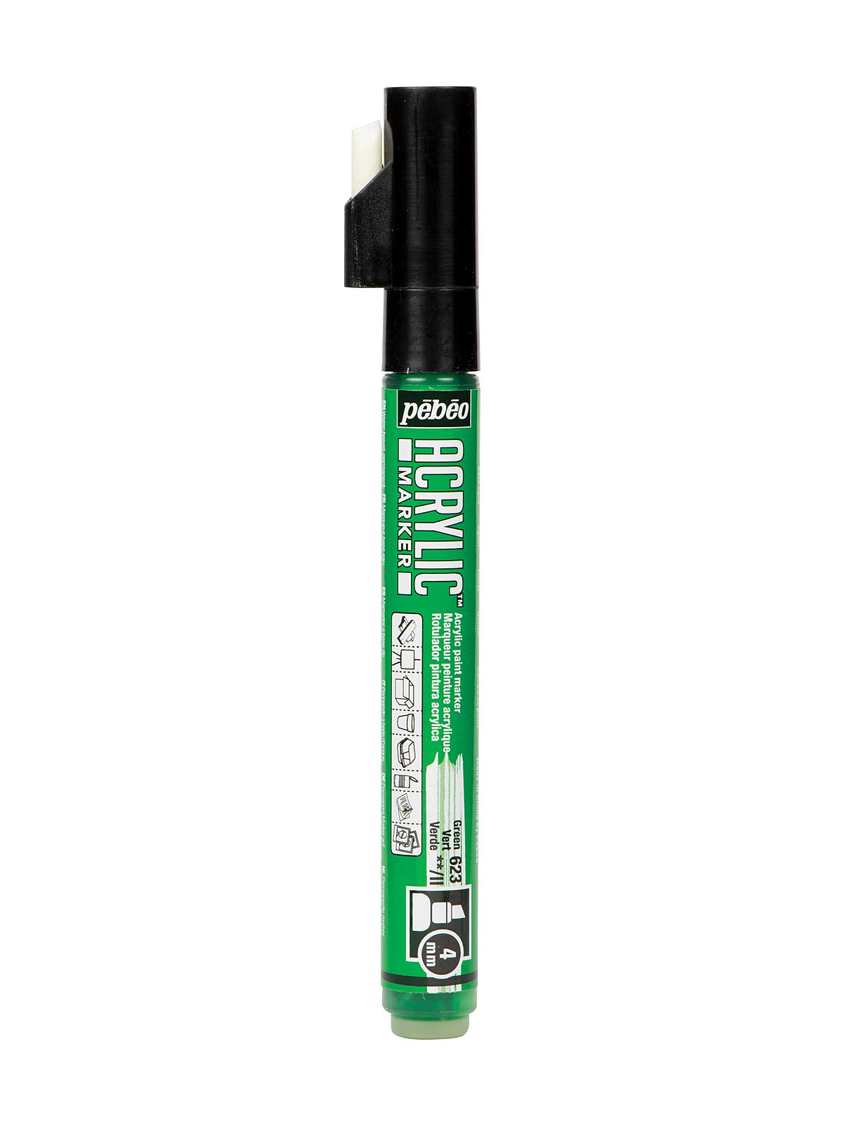 Acrylic Marker 4 mm green chisel