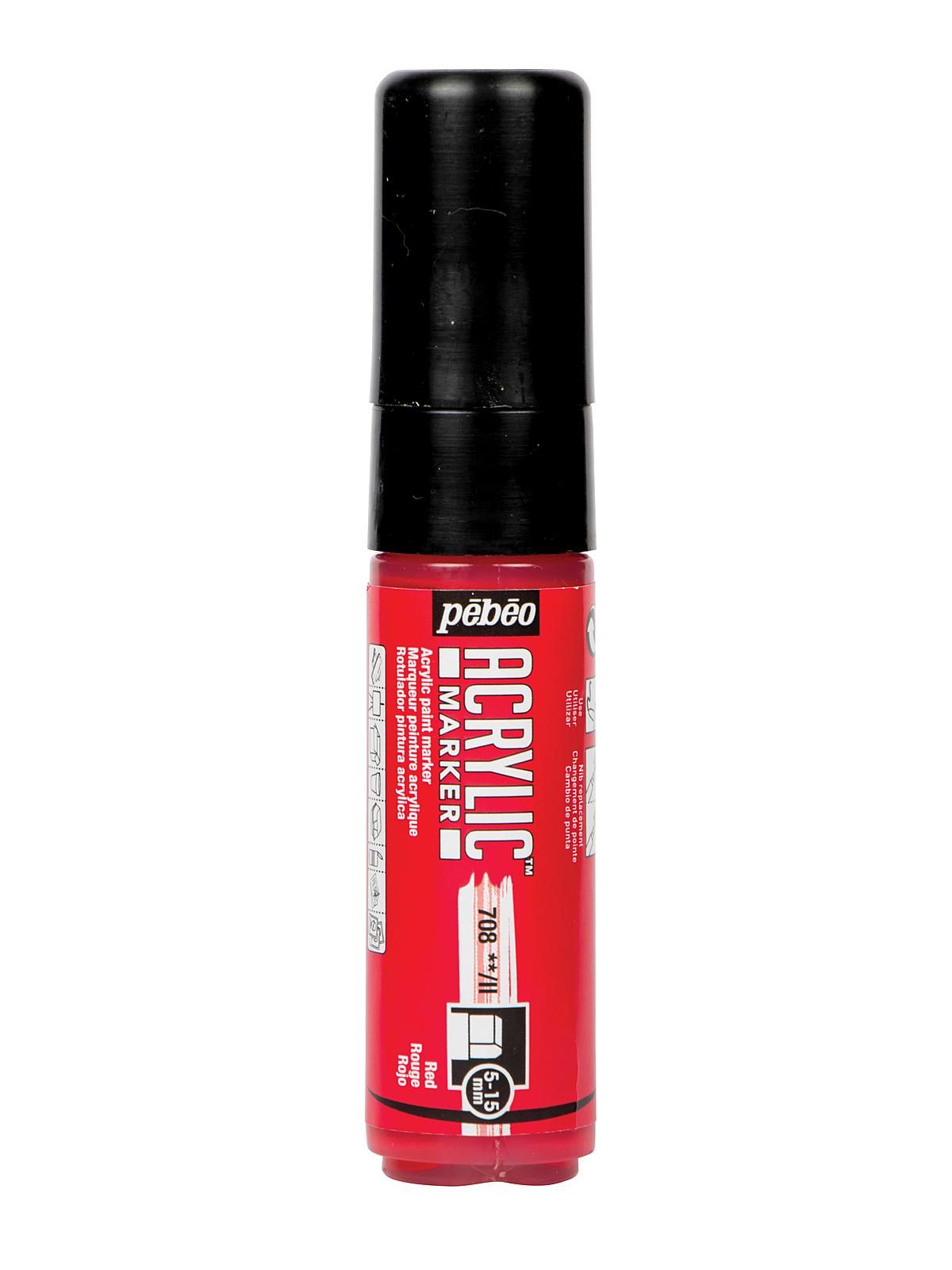 Acrylic Marker 5-15 mm red