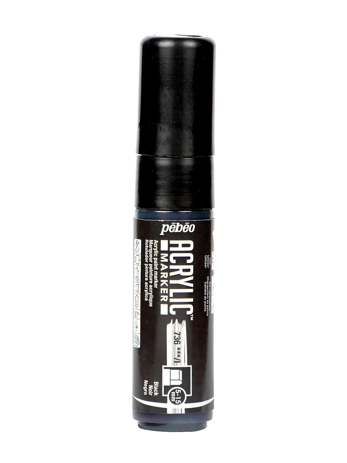 Acrylic Marker 5-15 mm black