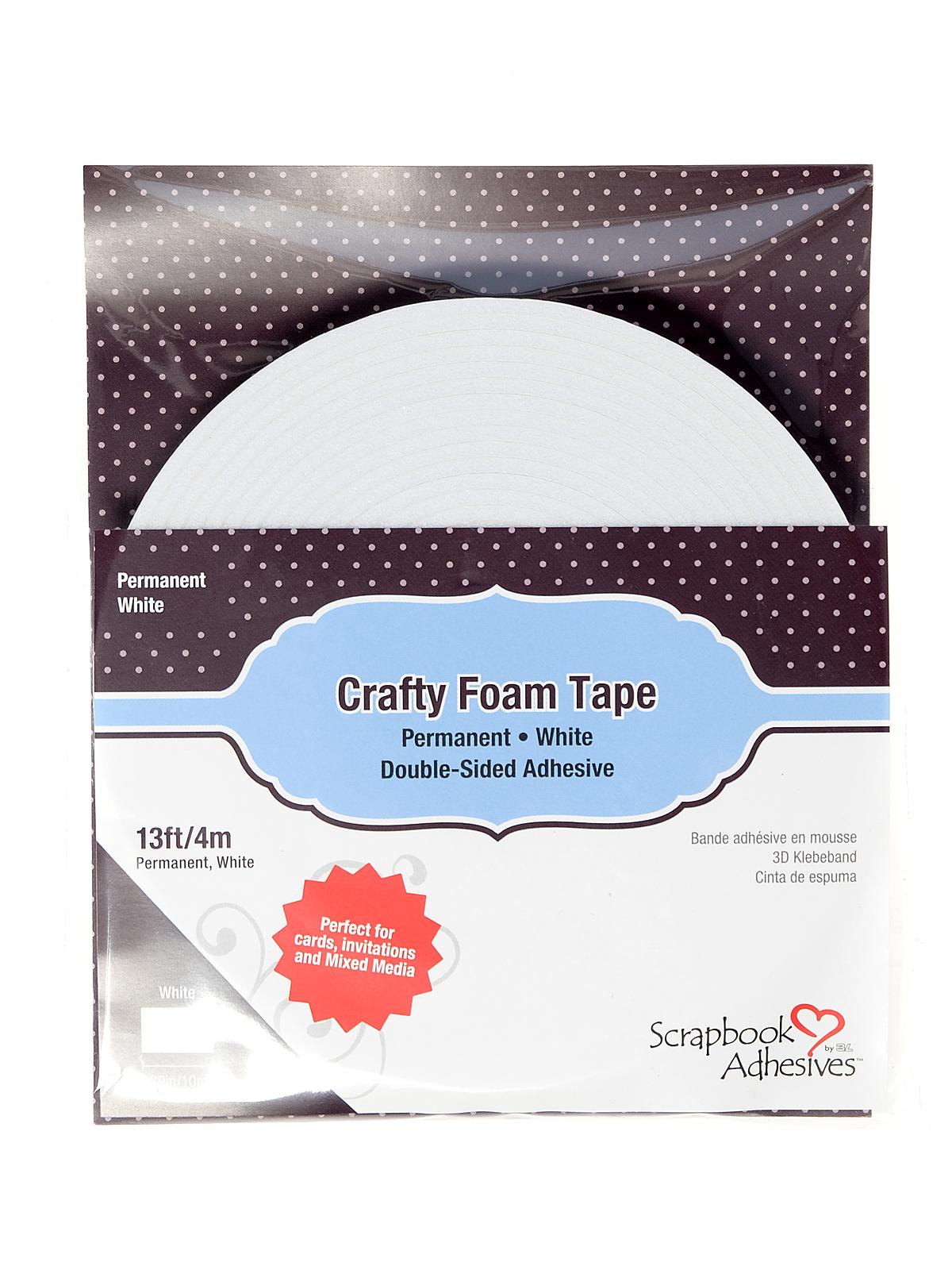 Crafty Foam Tape .375 in. x 13 ft. roll white