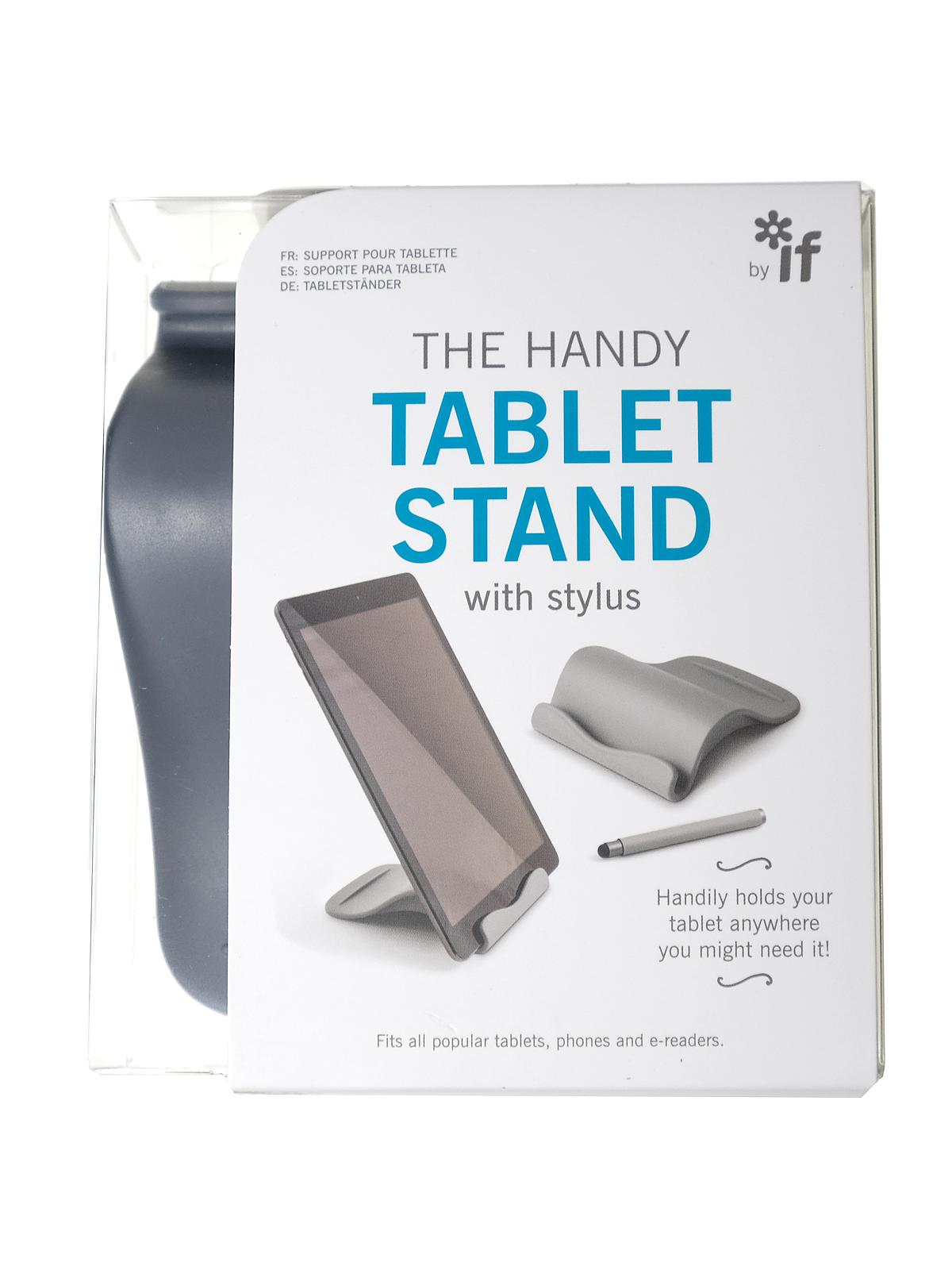 The Handy Tablet Stand With Stylus Gray