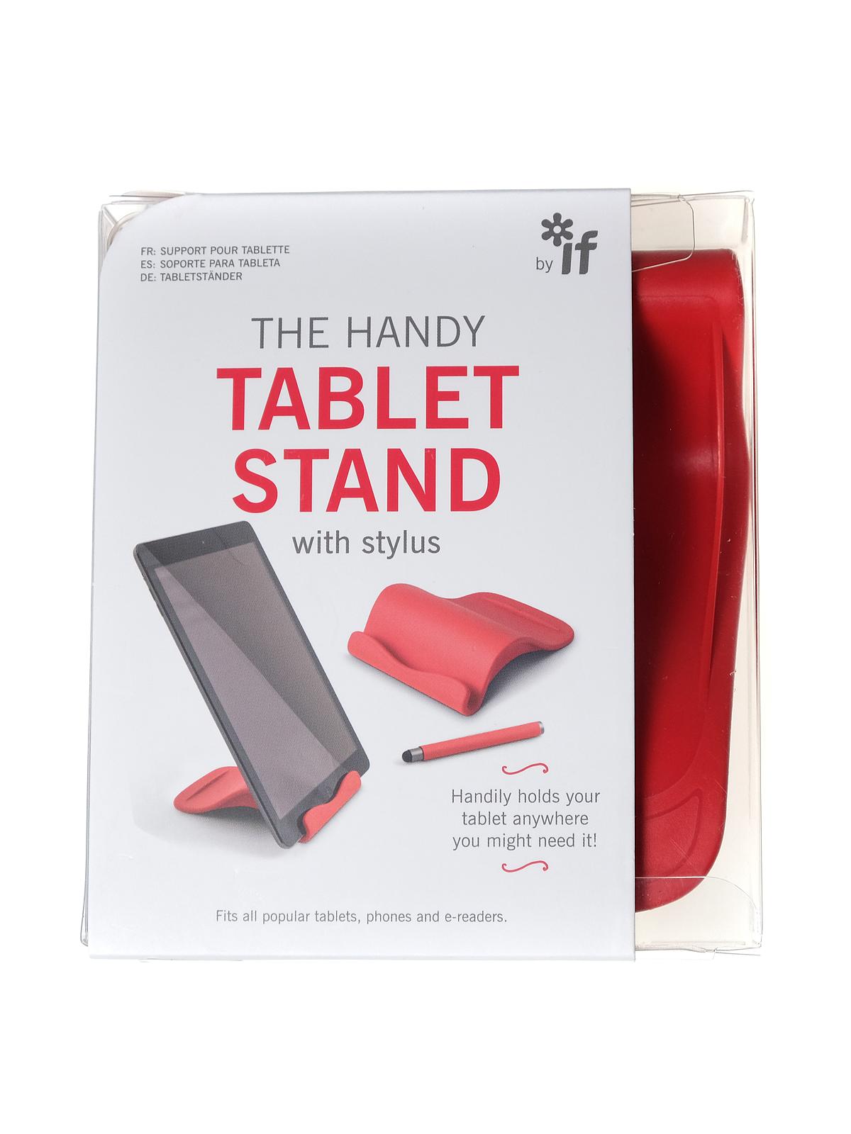 The Handy Tablet Stand With Stylus Red