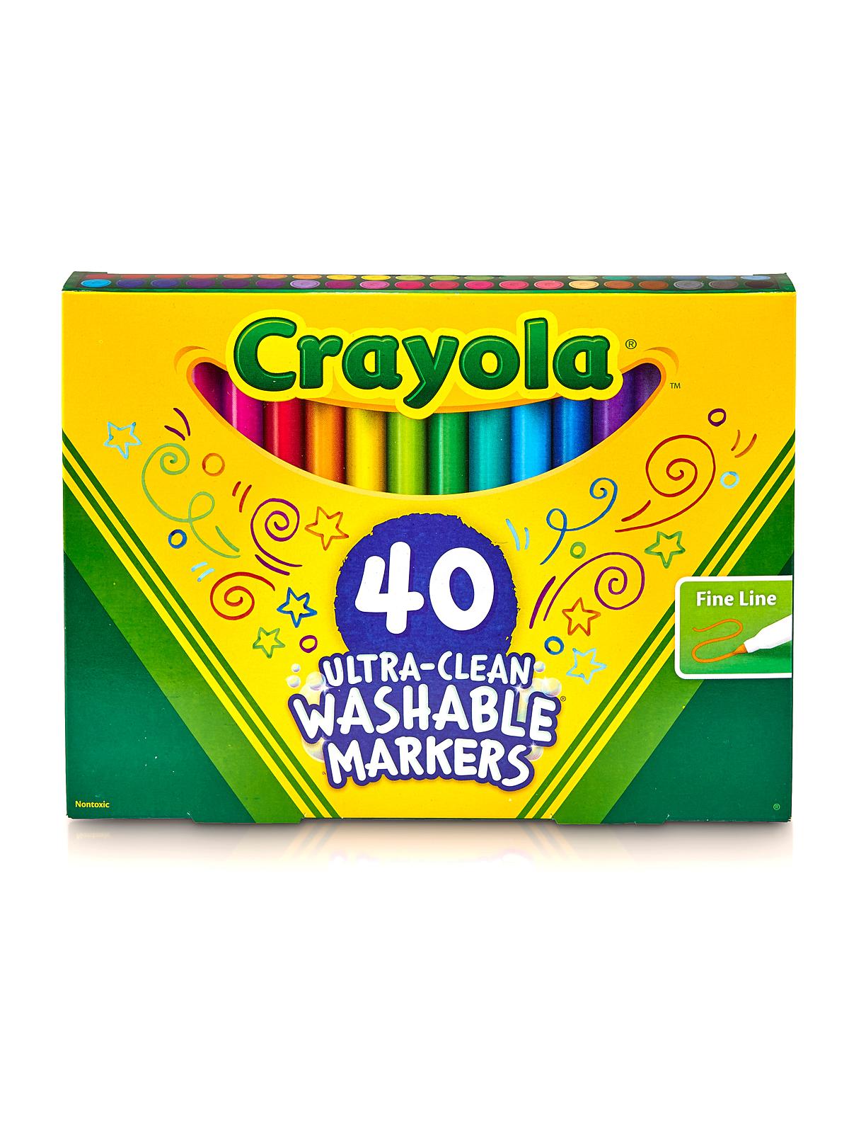 Washable Marker 40 Sets fine line