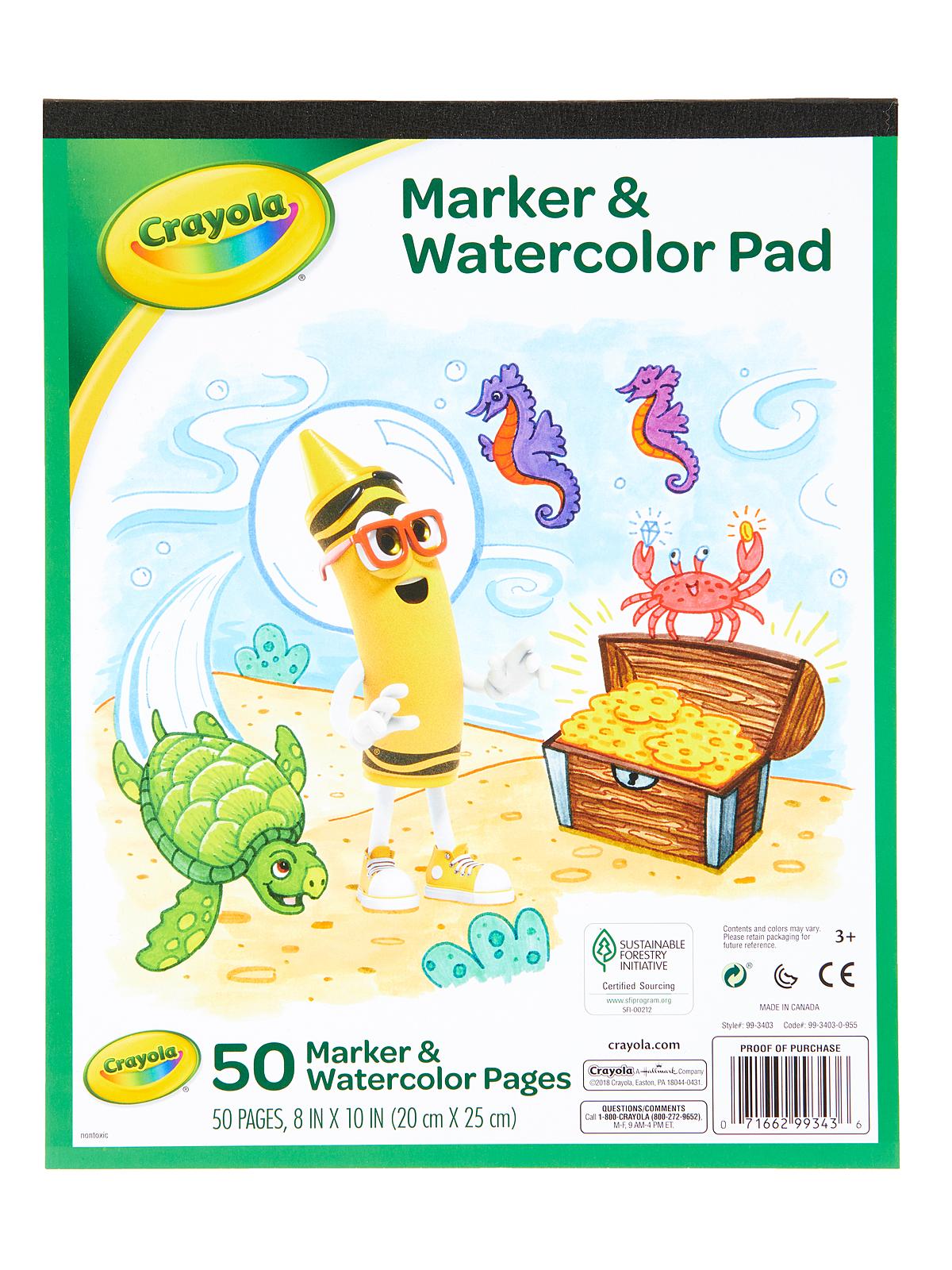 Pads marker & watercolor 10 in. x 8 in. 50 sheets