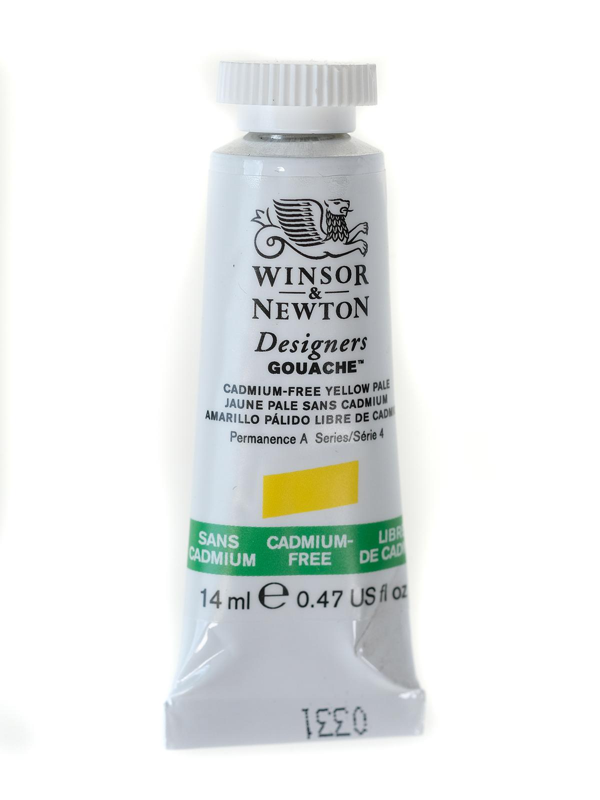 Designers' Gouache cadmium free yellow pale 14 ml 907