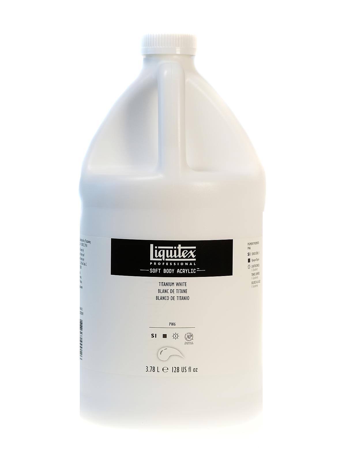 Professional Soft Body Acrylic Color Multi Cap Bottles titanium white gallon twist cap