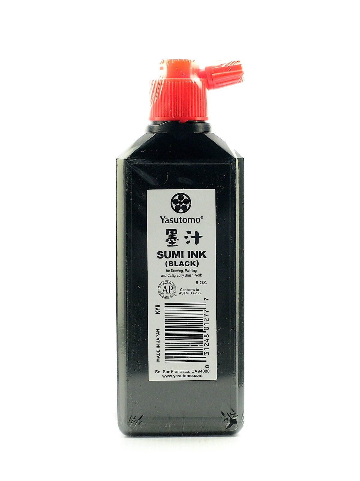 Black Sumi Ink (bokuju) 6 Oz.