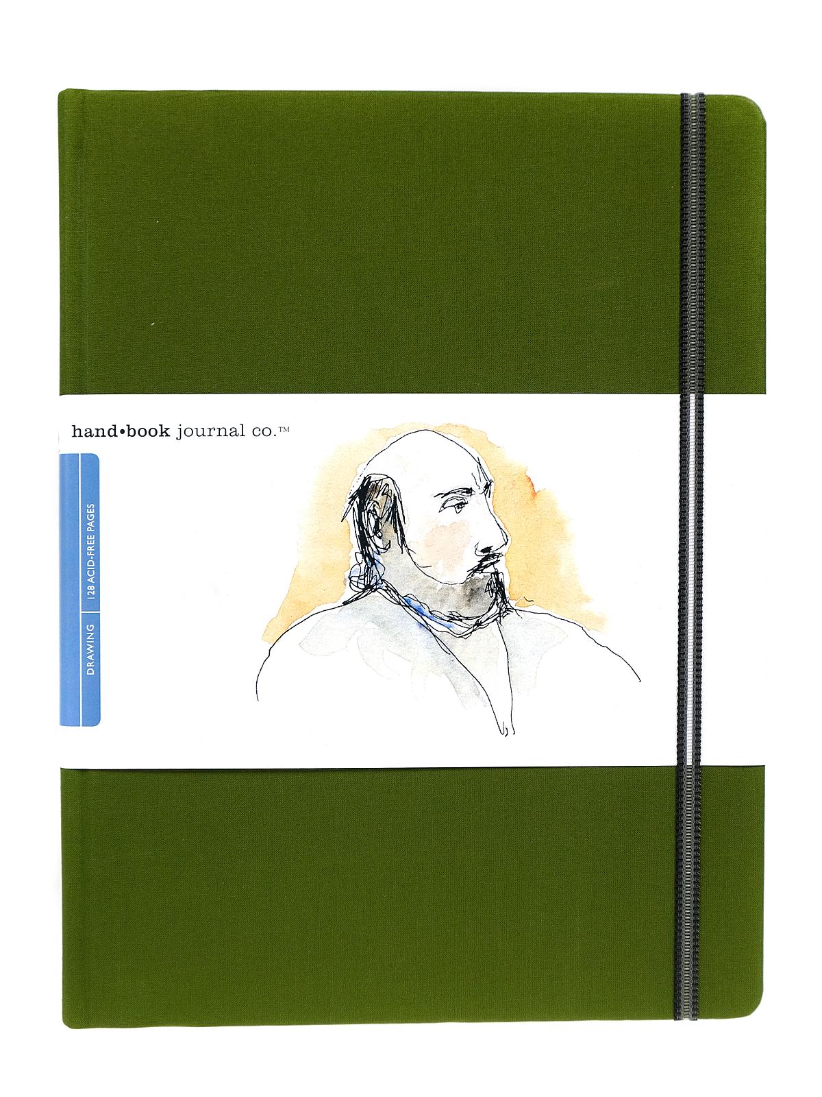 Travelogue Drawing Journals 10 1 2 in. x 8 1 4 in. portrait cadmium green