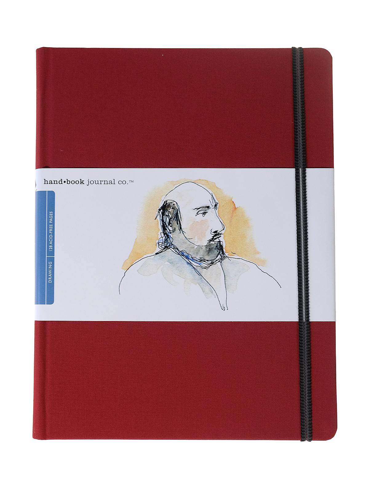 Travelogue Drawing Journals 10 1 2 In. X 8 1 4 In. Portrait Vermilion Red