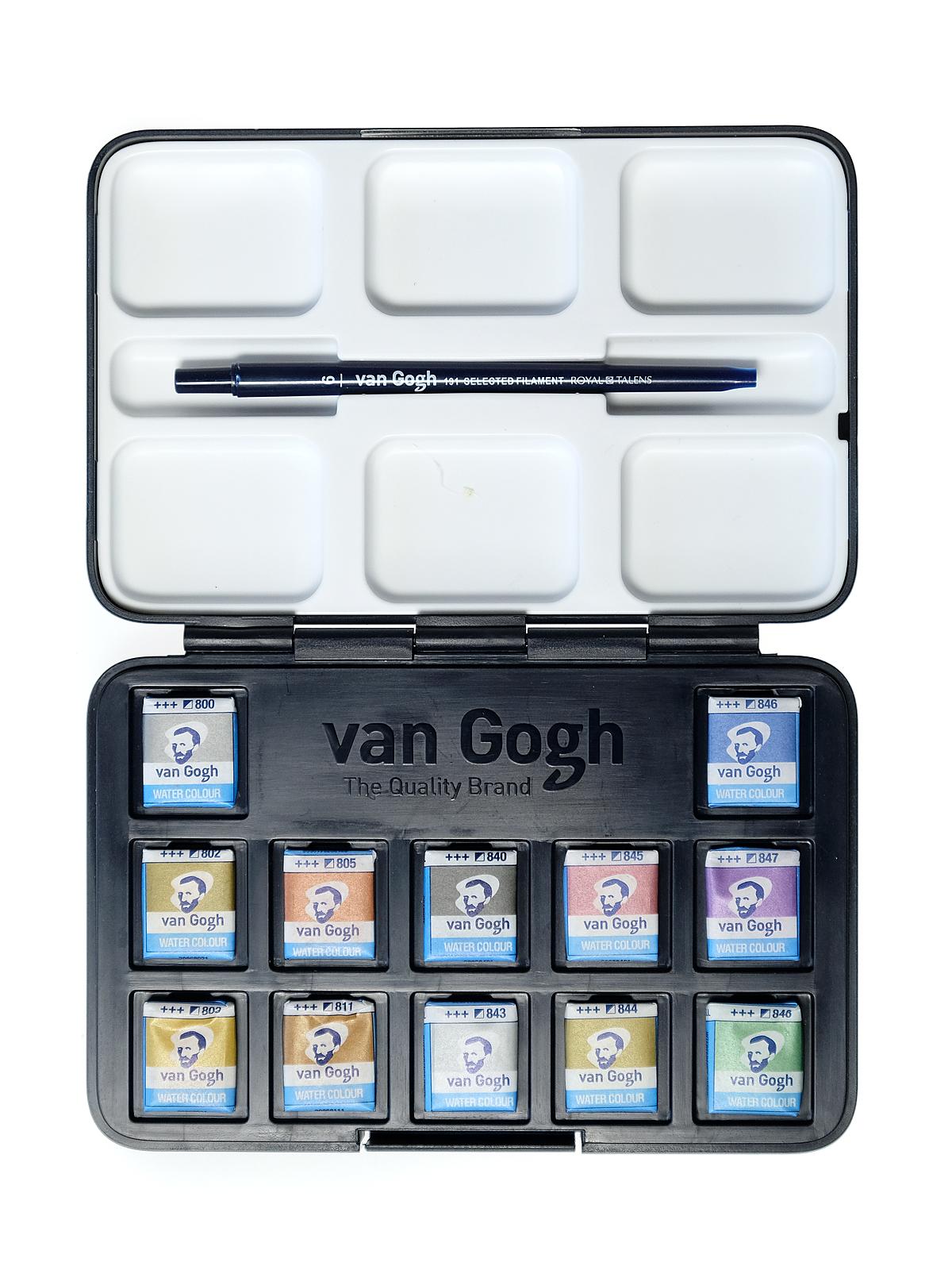 Watercolor Plastic Pocket Box set of 12 specialty (metallic interference)