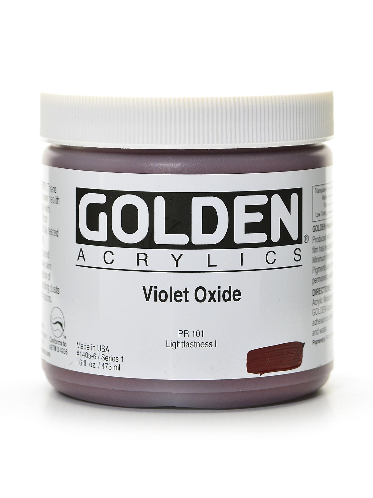 Heavy Body Acrylics violet oxide 16 oz.