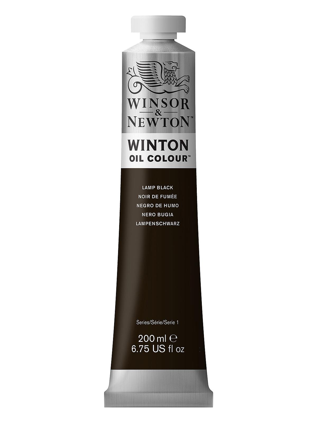 Winton Oil Colours 200 ml lamp black 337
