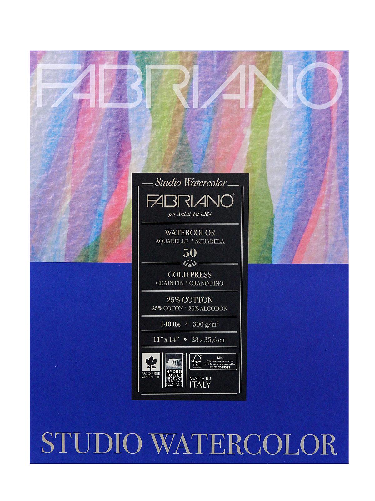 Studio Watercolor Pads 11 in. x 14 in. cold press 50 sheets