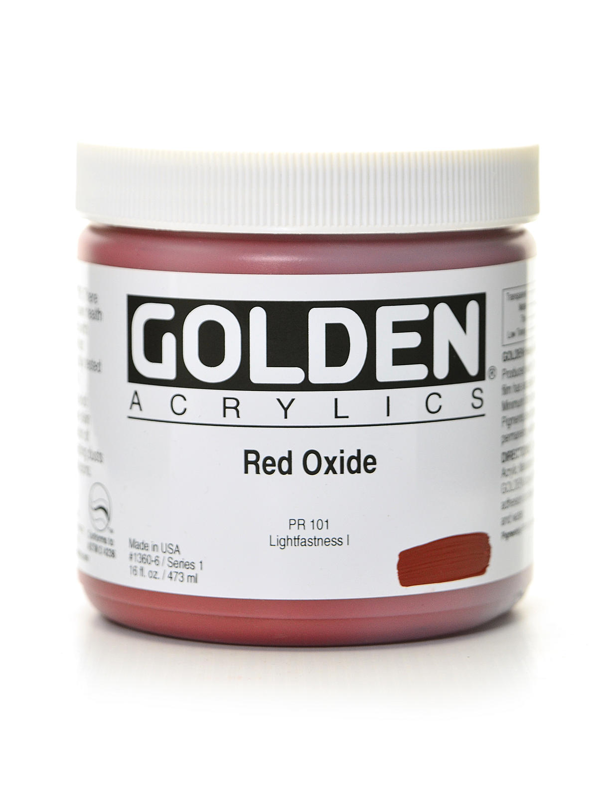 Heavy Body Acrylics red oxide 16 oz.