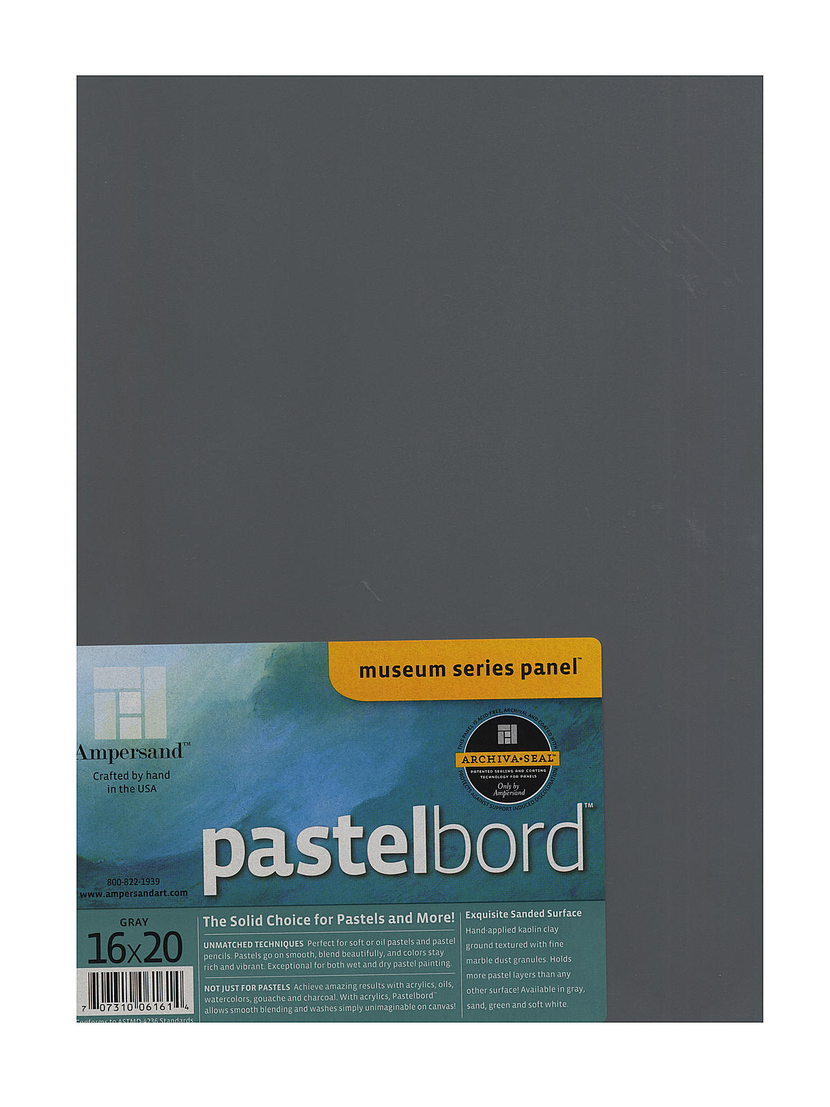 Pastelbord 16 in. x 20 in. gray each