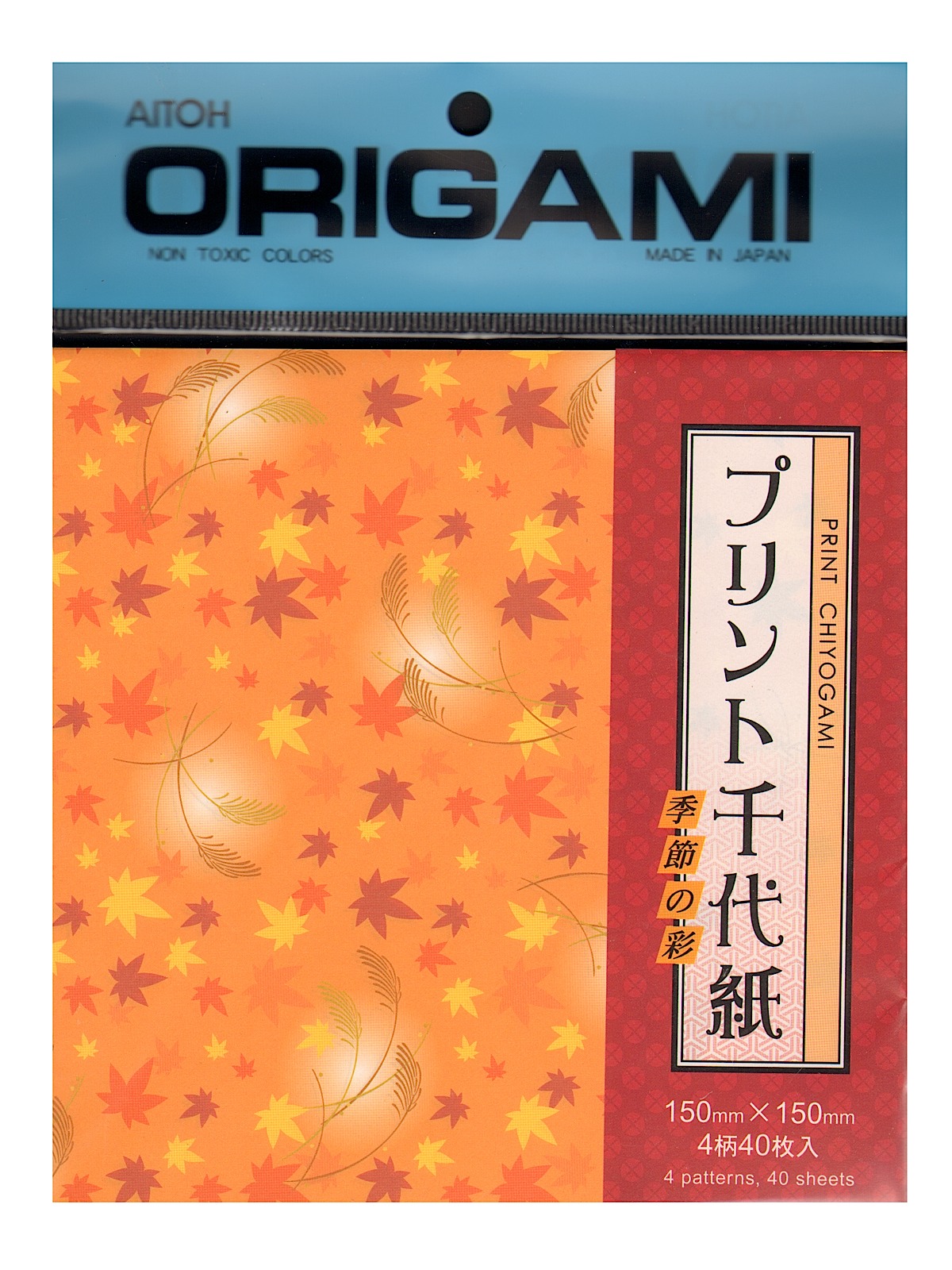 Origami Paper 5 7 8 In. X 5 7 8 In. Print Chiyogami 40 Sheets