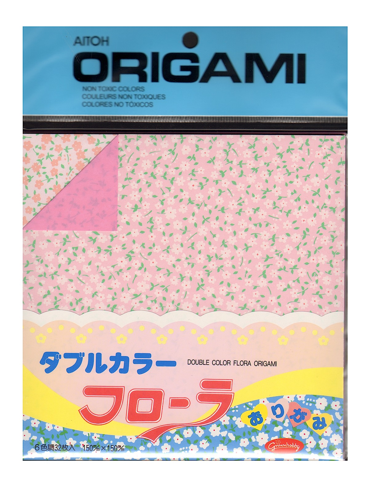 Origami Paper 5 7 8 In. X 5 7 8 In. Double Sided Color Flora 32 Sheets