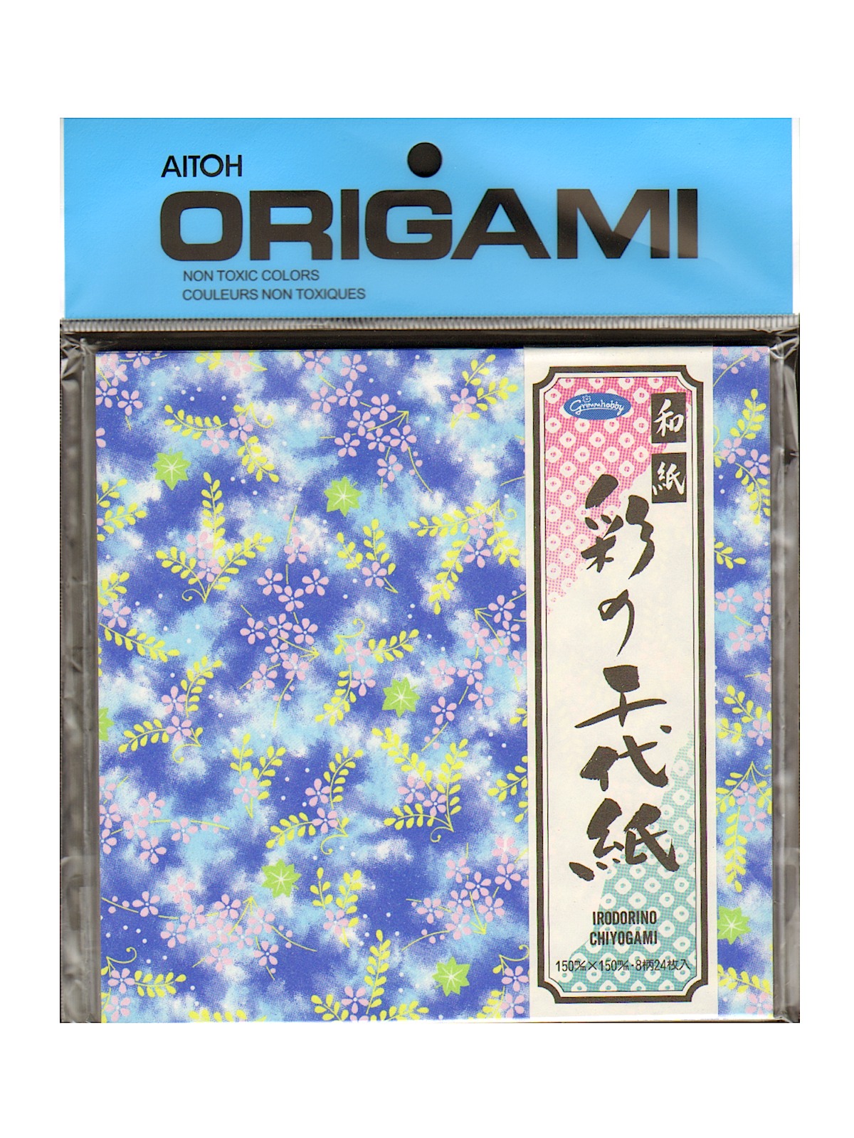 Origami Paper 5 7 8 in. x 5 7 8 in. irodorino chiyogami washi 24 sheets