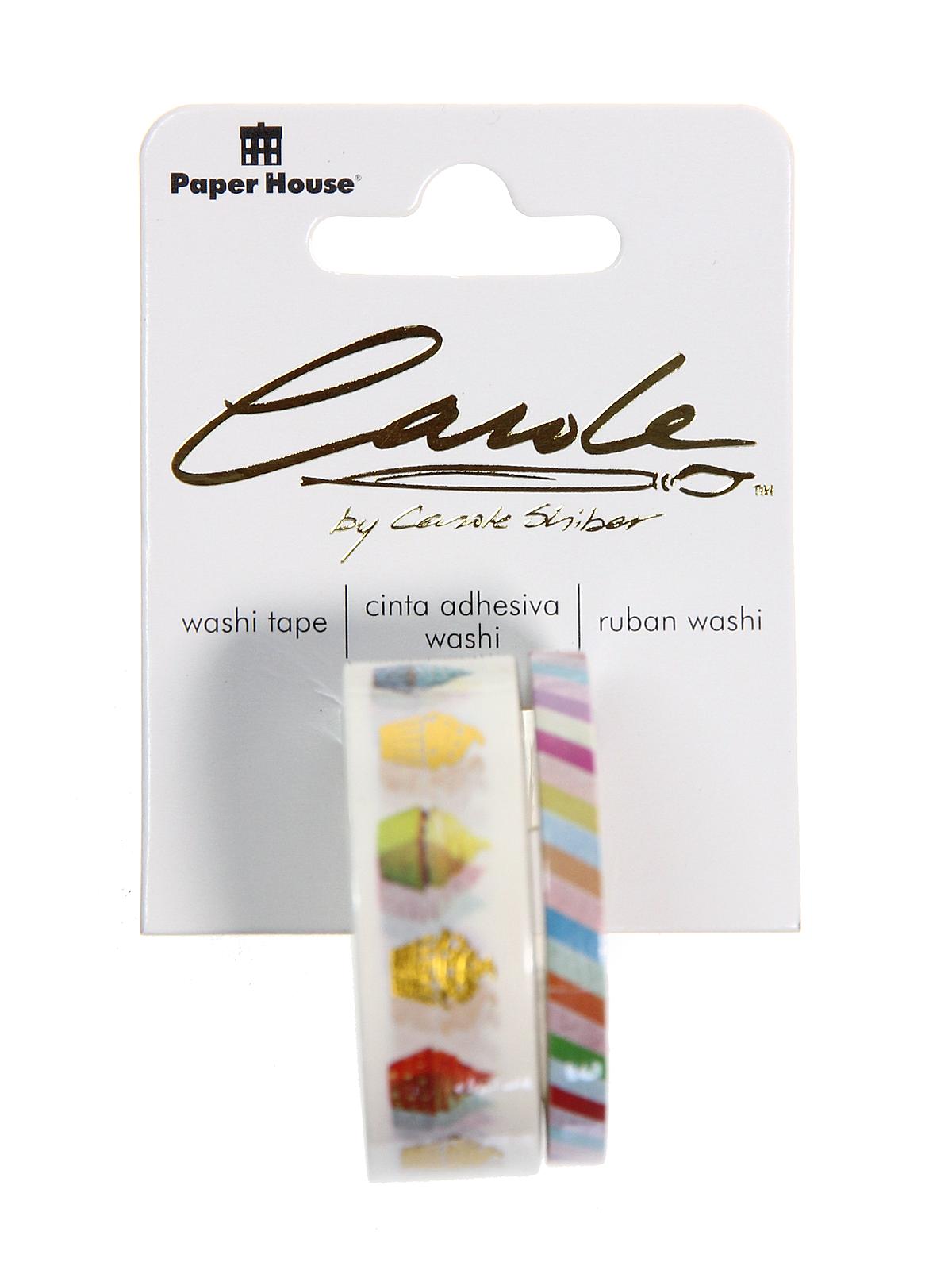 Washi Tape Rolls sticky pix cupcakes pack of 2