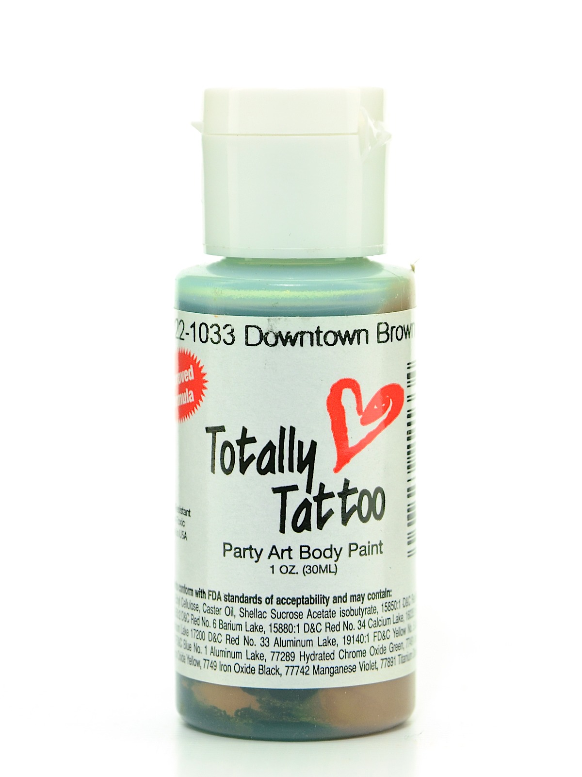 Totally Tattoo System Body Paint Downtown Brown 1 Oz.