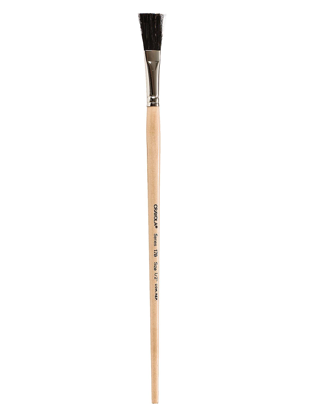 Series 178 Long Handled Black Bristle Brushes 1 2 In.