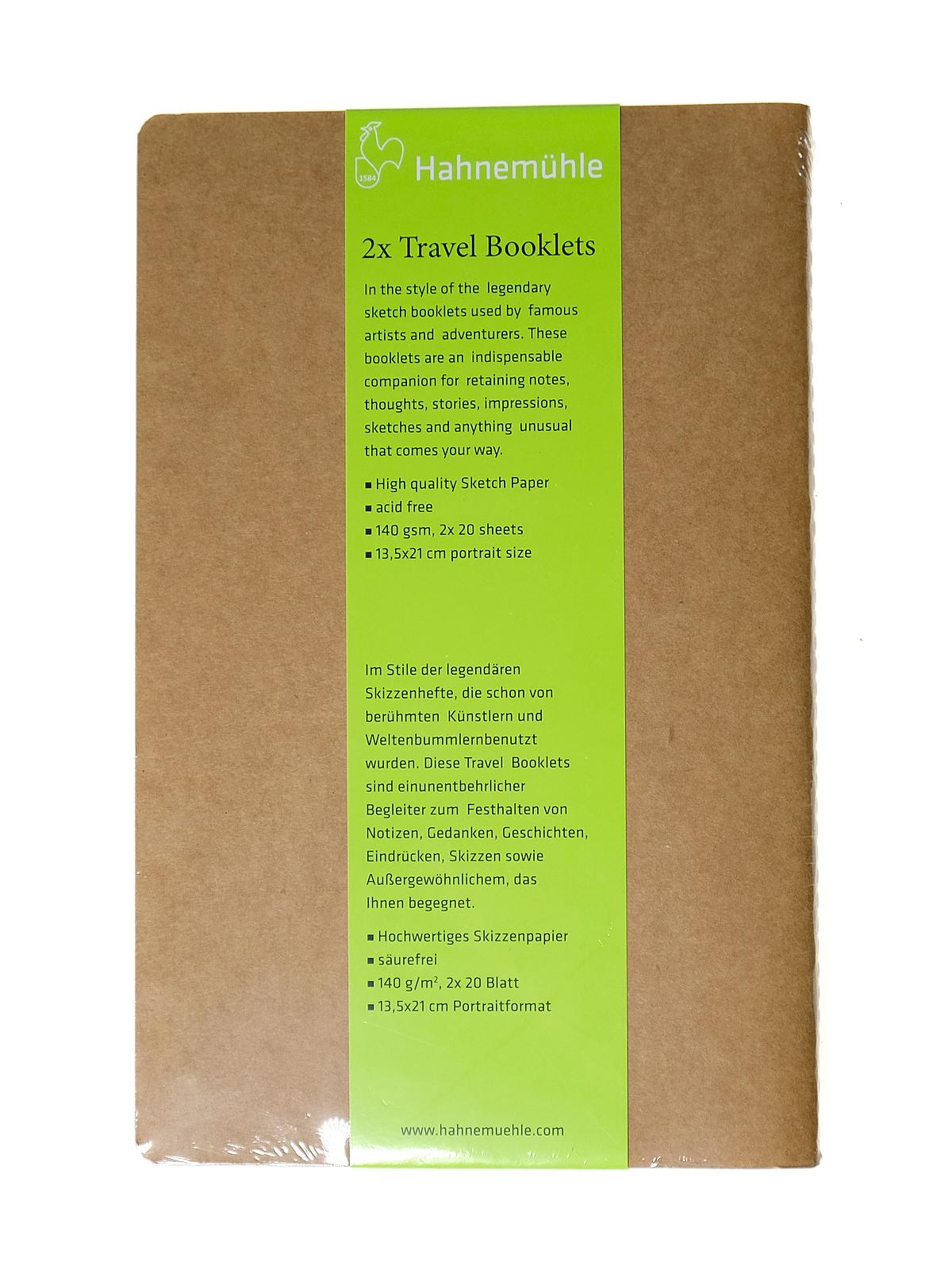 Travel Journals & Booklets 5.27 in. x 8.19 in. 20 sheets pack of 2
