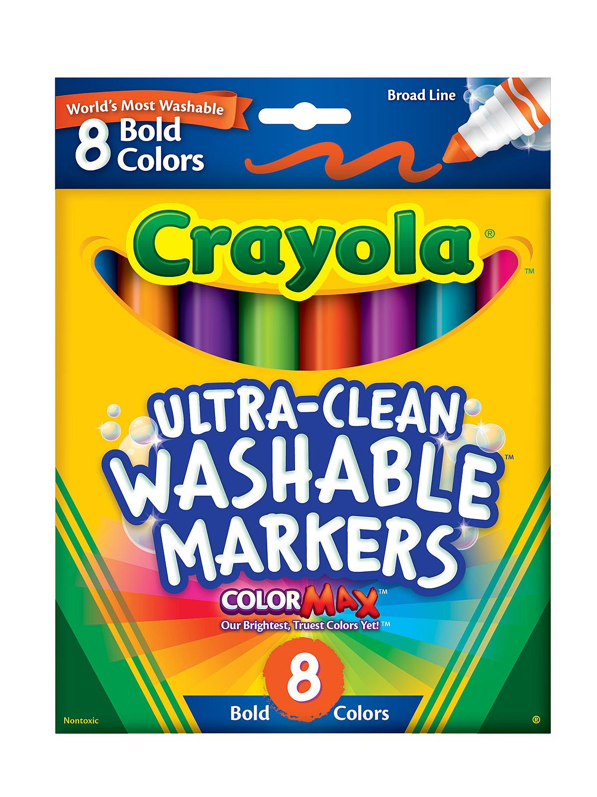 Bold Colors Ultra-clean Washable Markers Broad Box Of 8