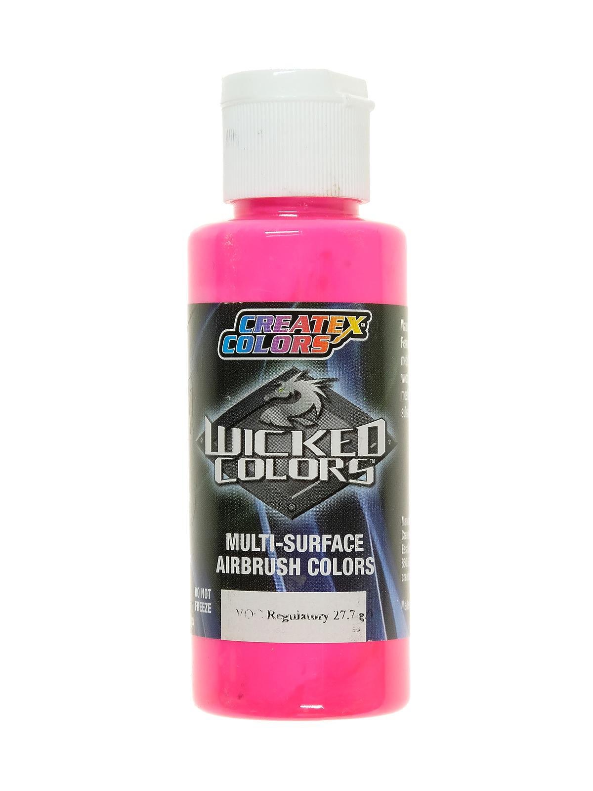 Wicked Colors fluorescent pink 2 oz.