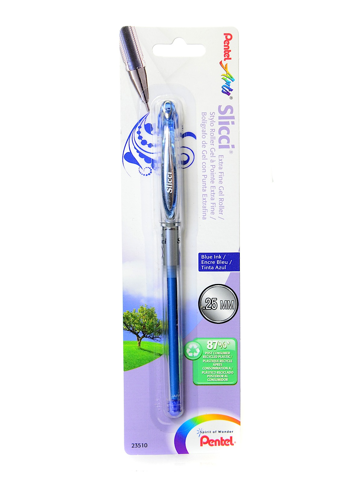 Slicci Extra Fine Gel Pens blue each