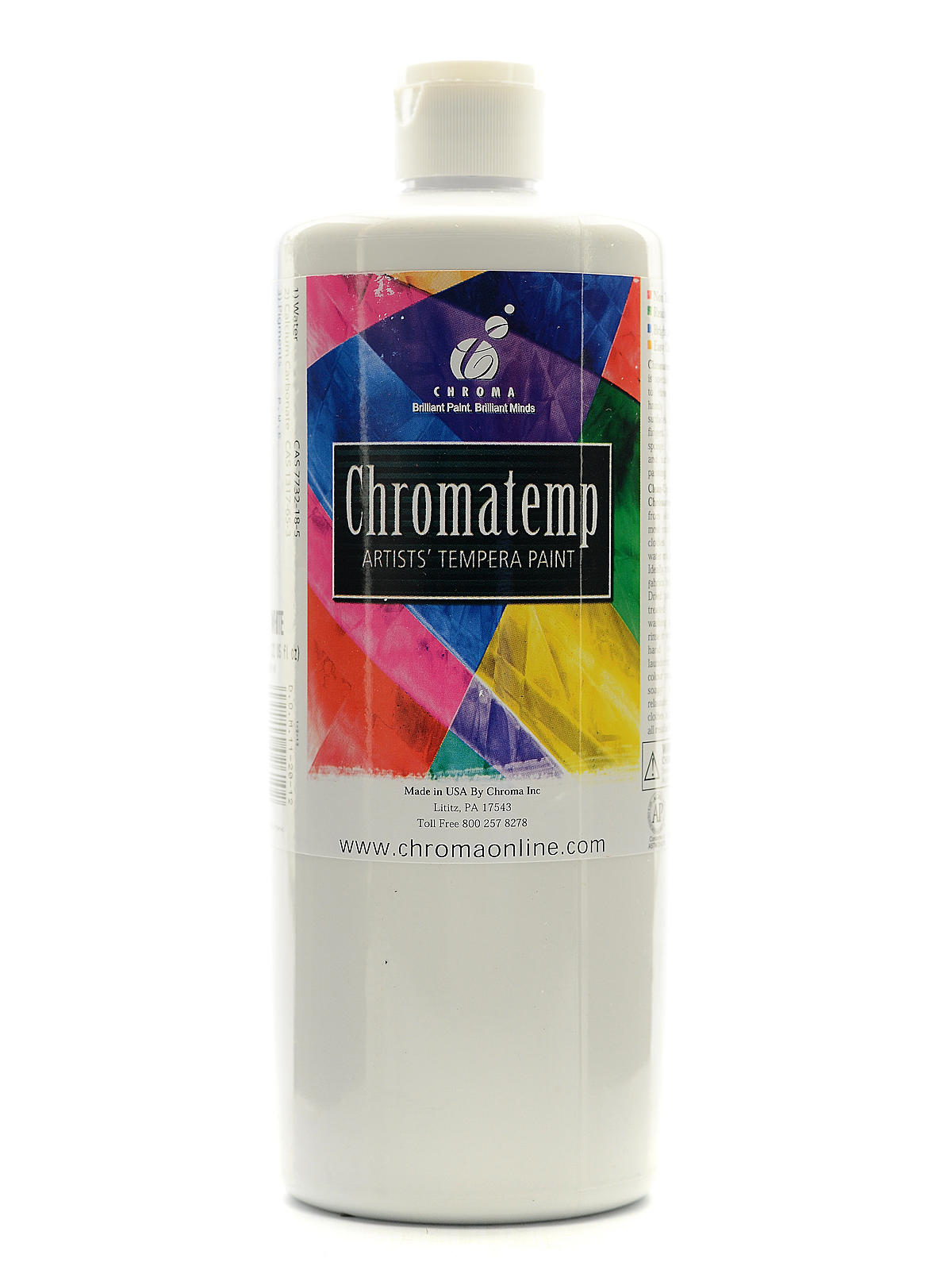 ChromaTemp Artists' Tempera Paint white 32 oz.