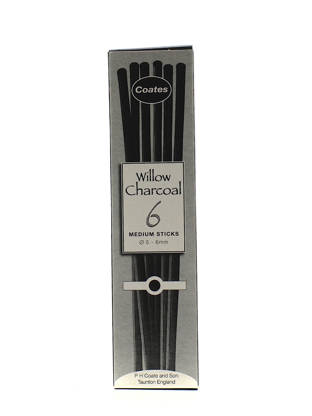 Willow Charcoal 5 Mm - 6 Mm Medium Box Of 6