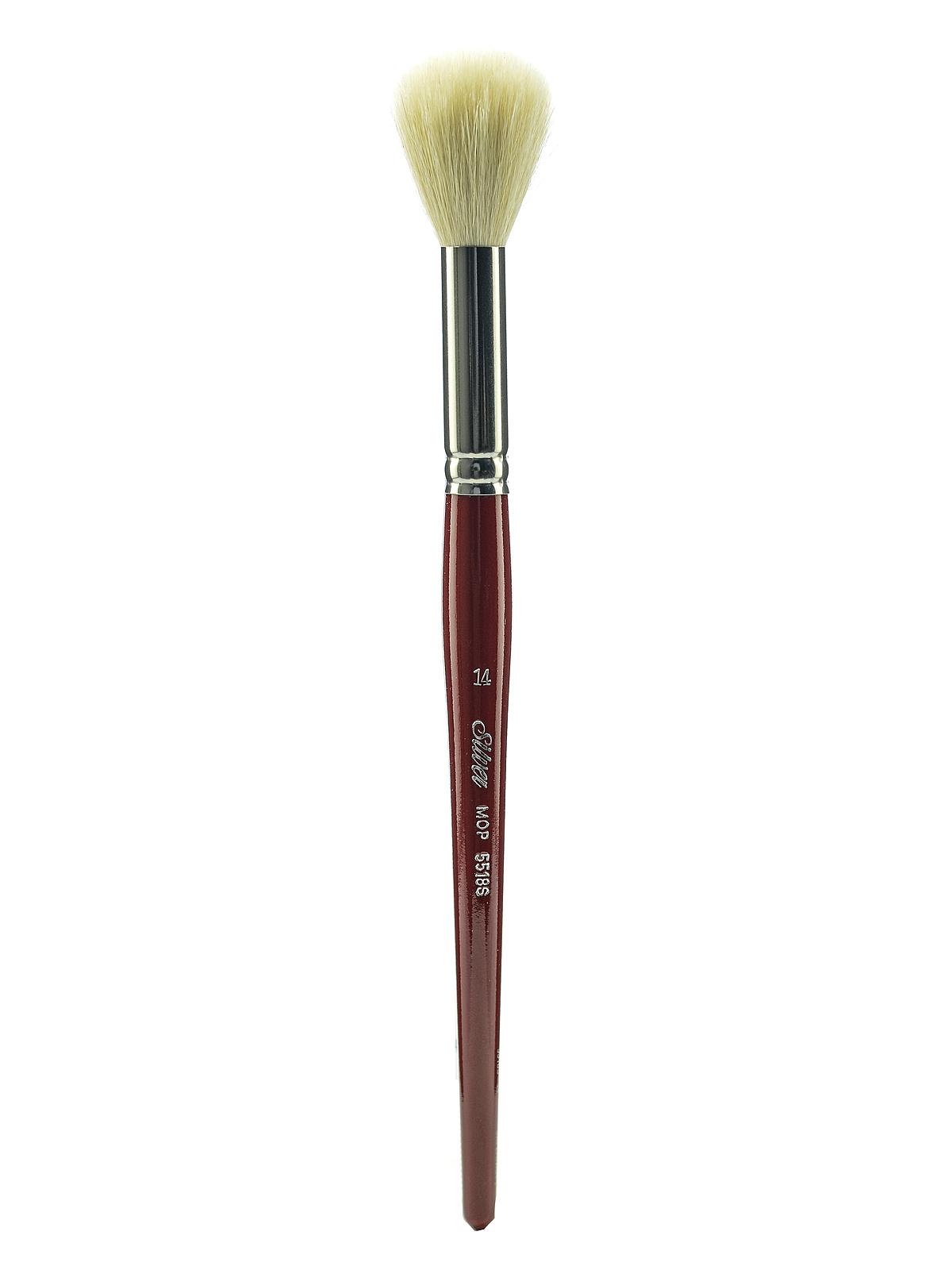 White Round Oval Mop Brushes 14 round mop
