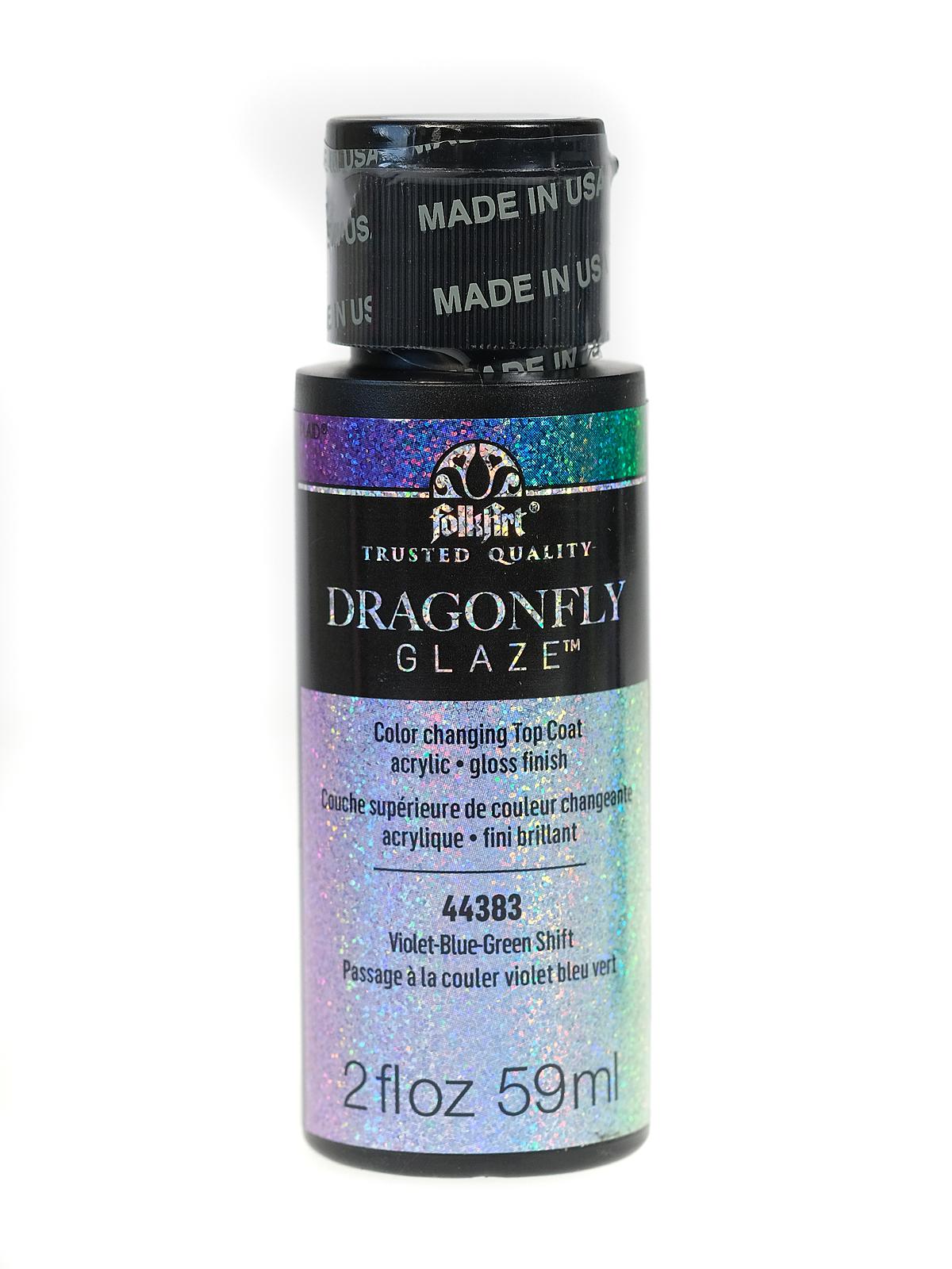 Dragonfly Glaze violet-blue-green shift 2 oz.