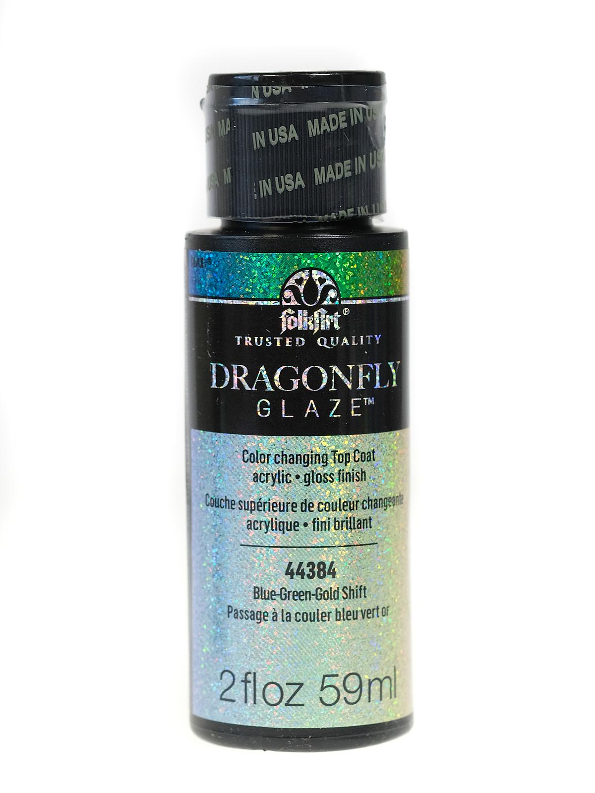 Dragonfly Glaze Blue-green-gold Shift 2 Oz.