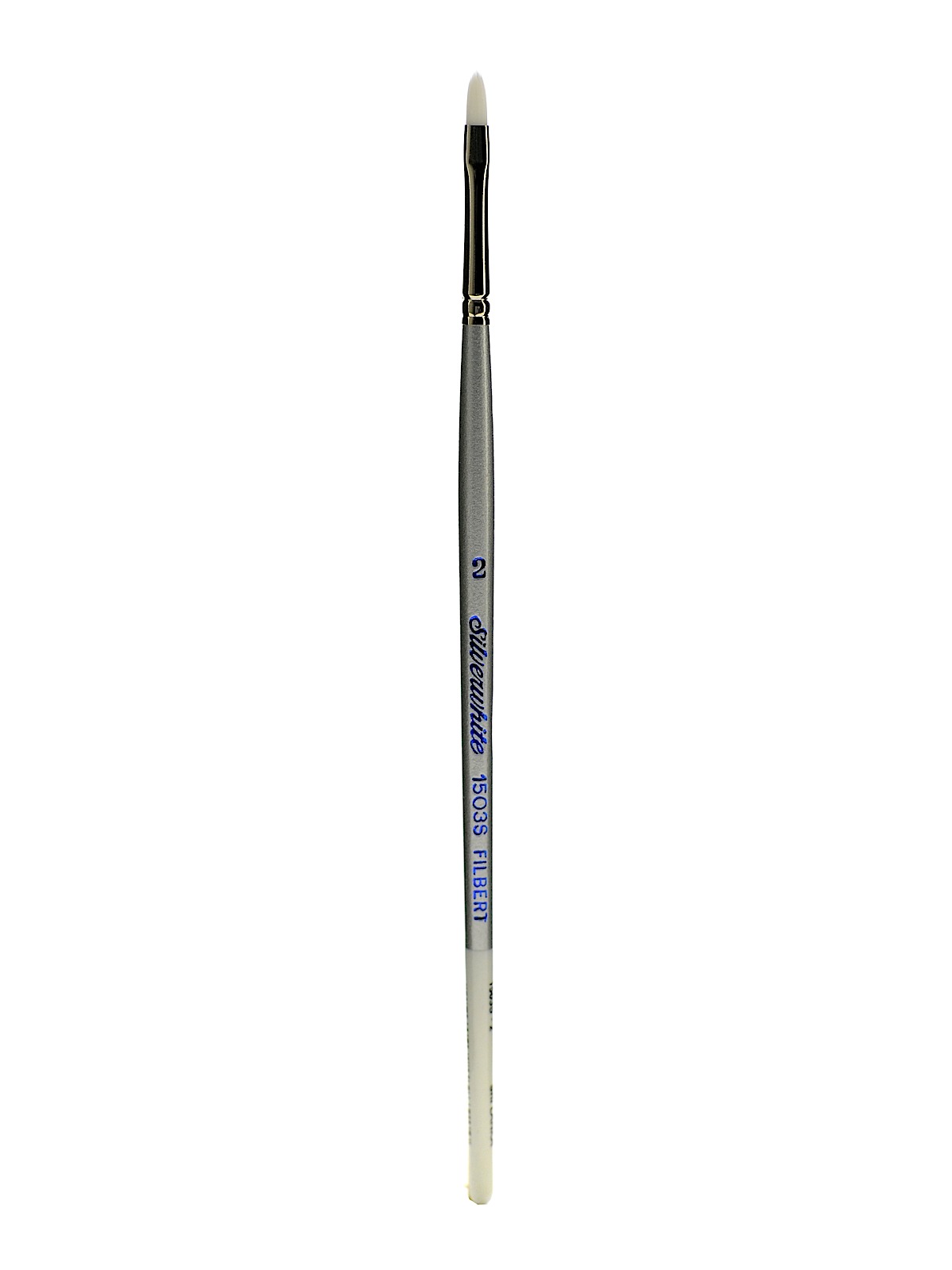 Silverwhite Series Synthetic Brushes Short Handle 2 filbert