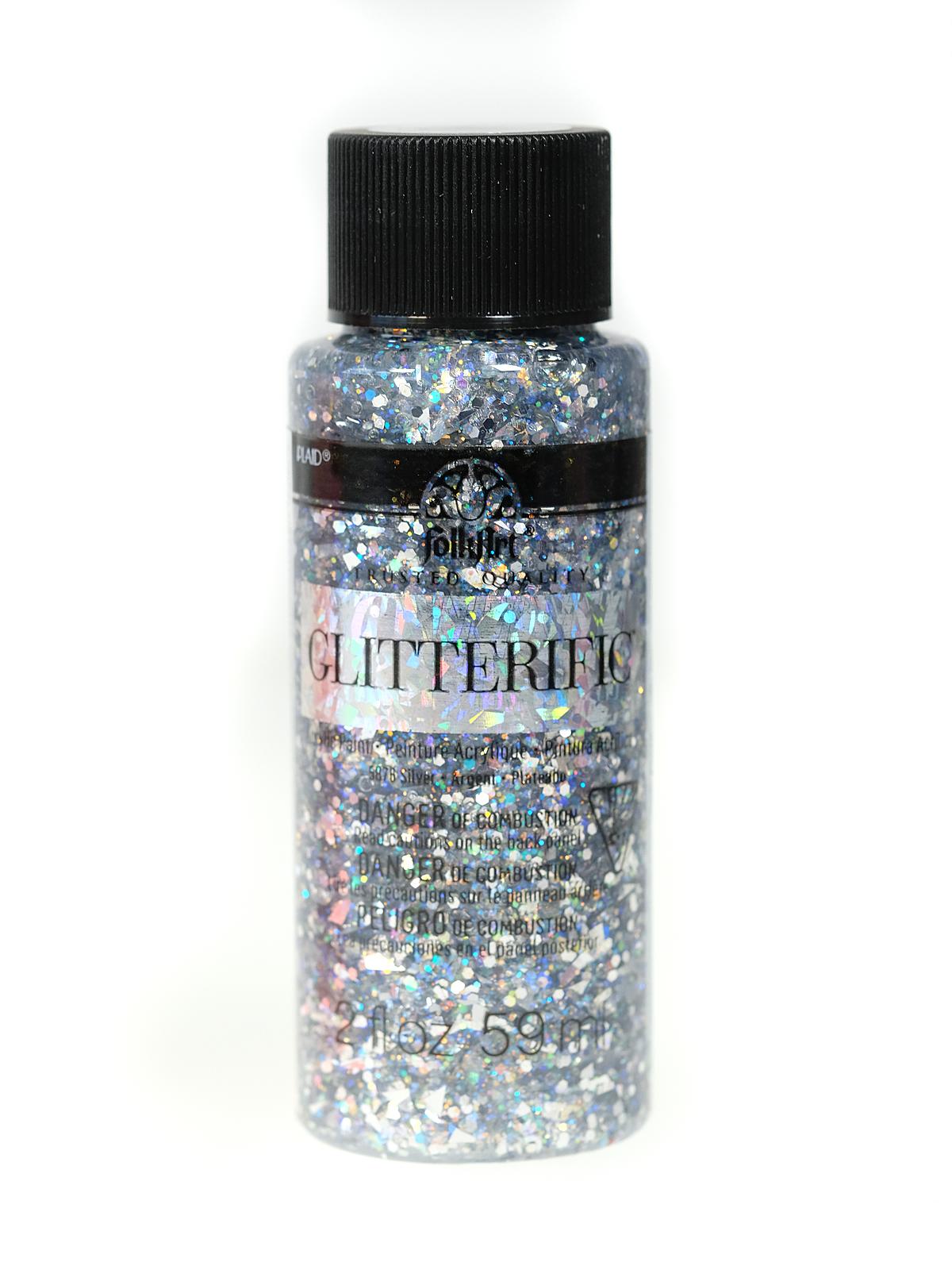 Glitterific Paint Silver 2 Oz.