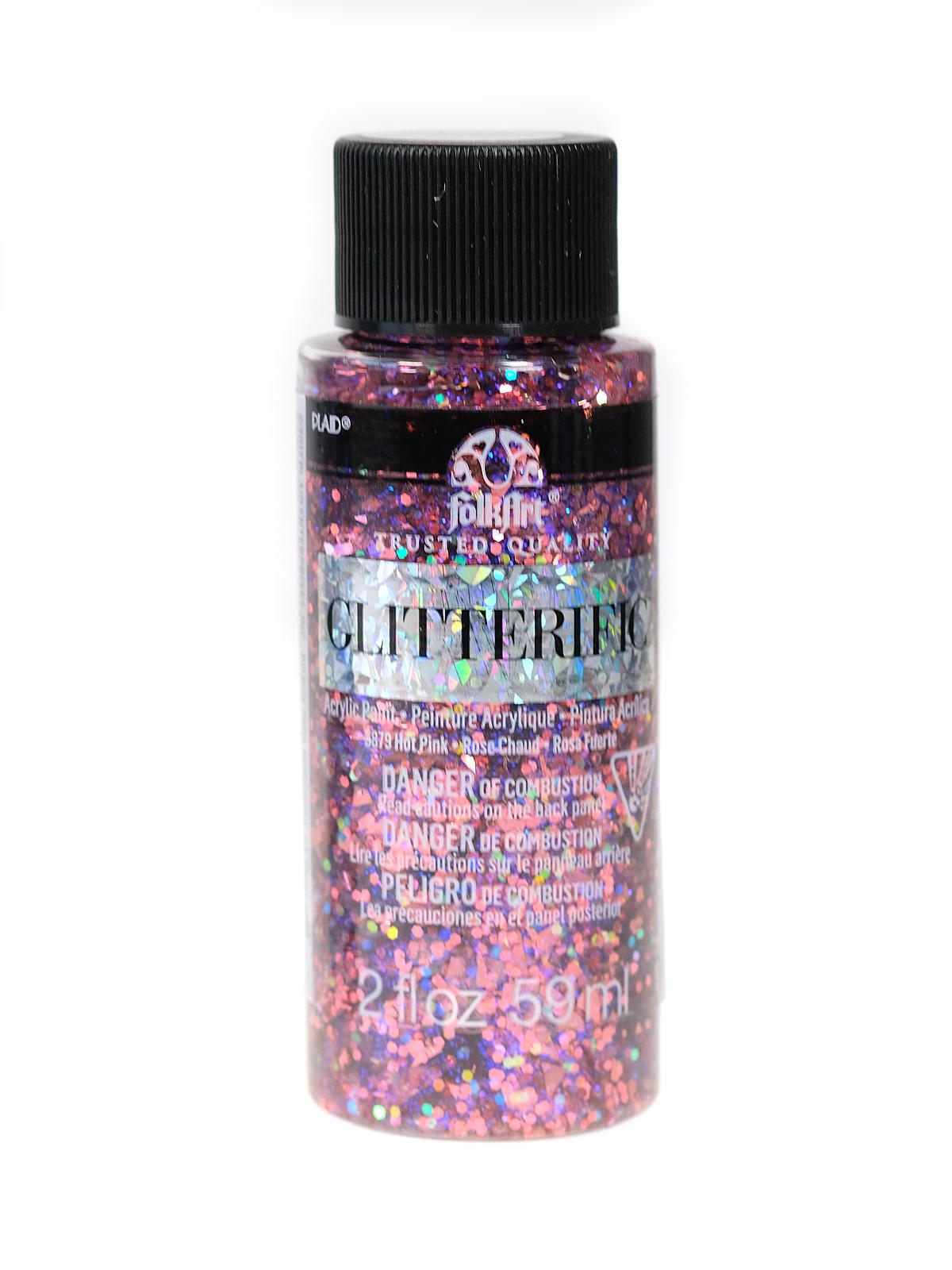 Glitterific Paint Hot Pink 2 Oz.