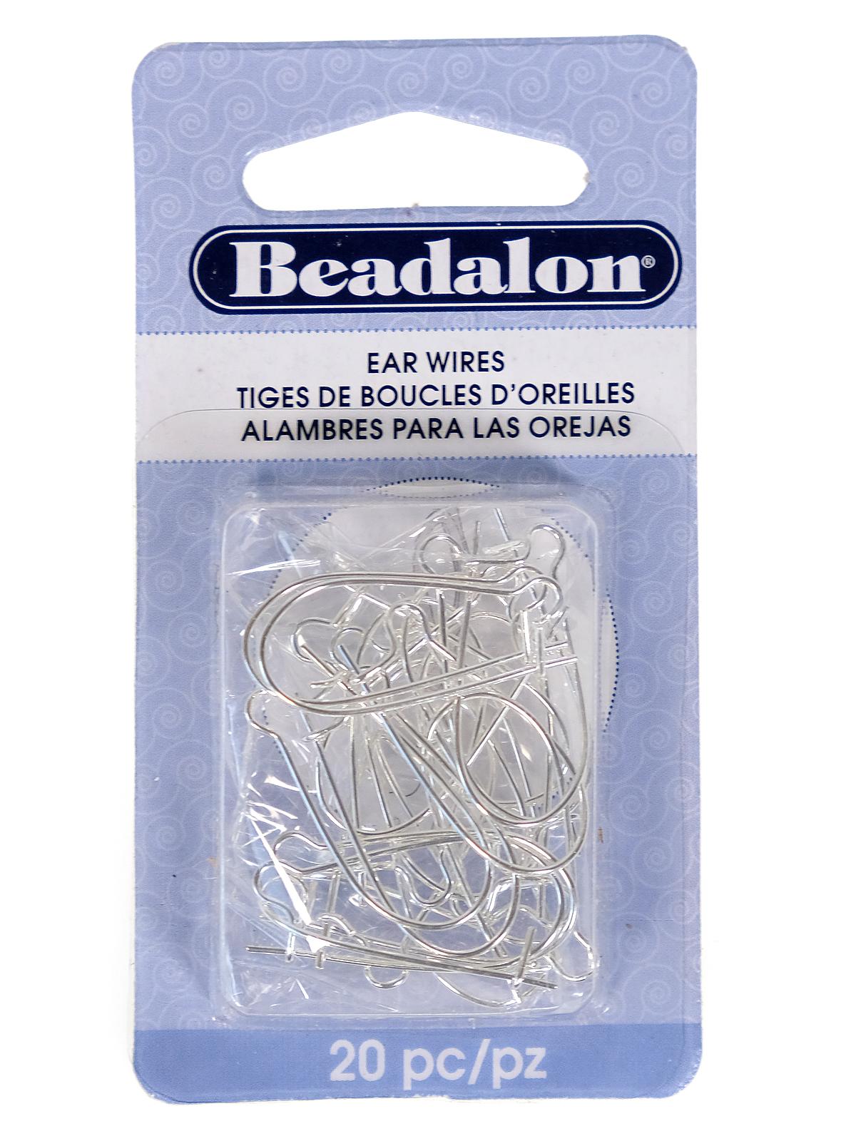 Ear Wires kidney silver pack of 20