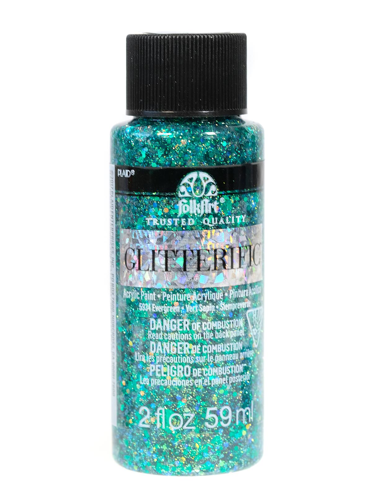 Glitterific Paint evergreen 2 oz.