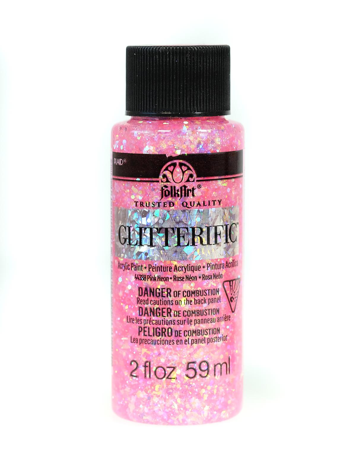 Glitterific Paint Neon Pink 2 Oz.