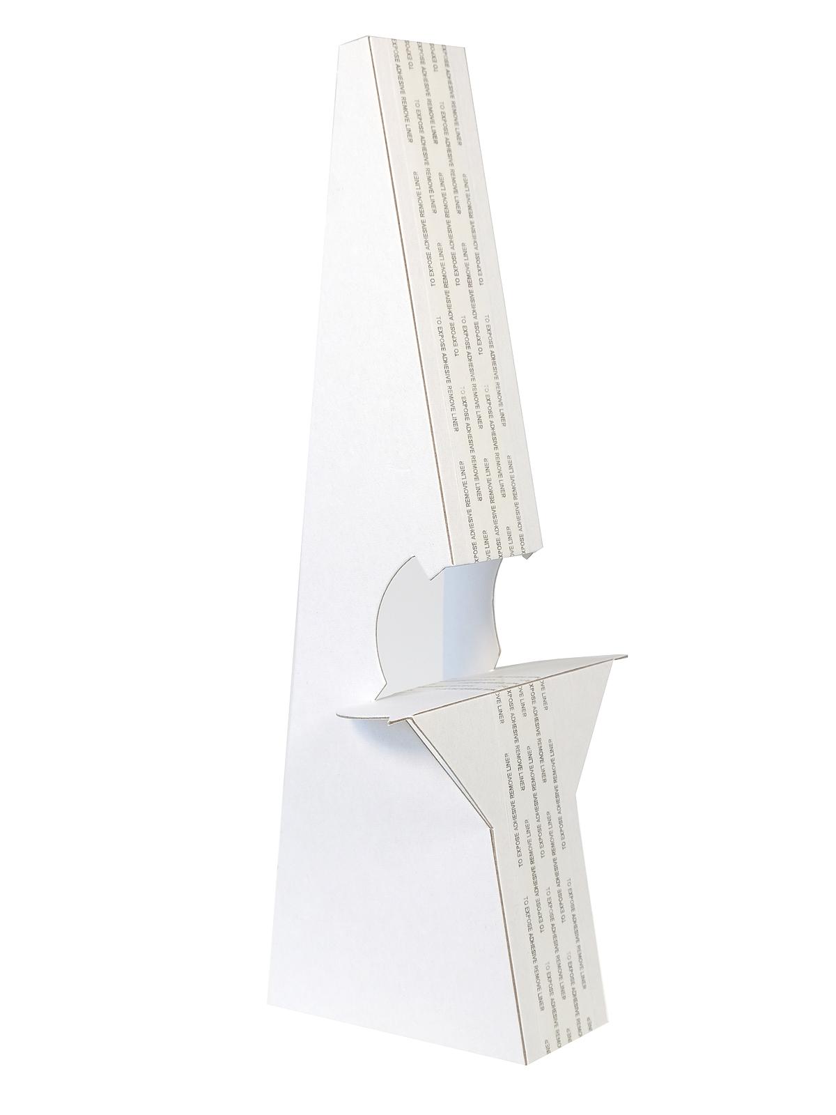 Self Stick Easel Backs white 15 in. double wing pack of 25