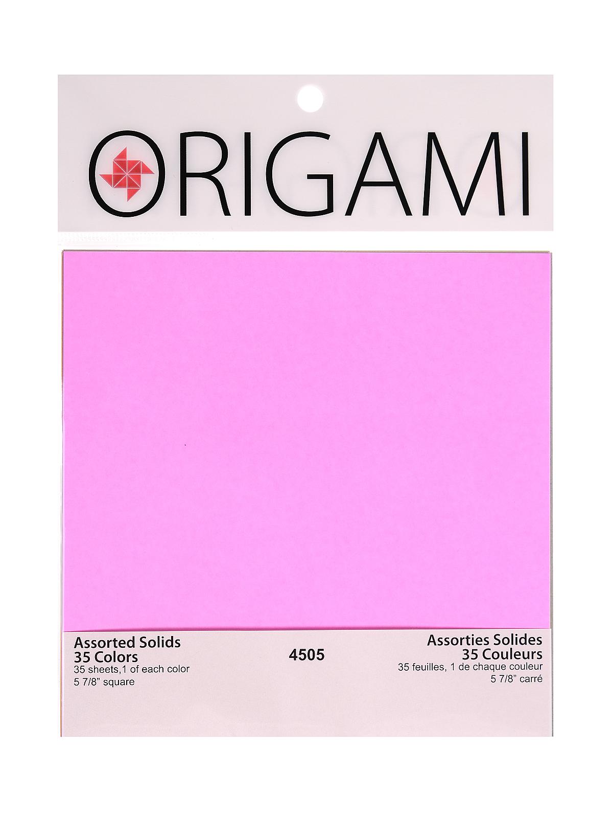 Fold'ems Origami Paper 35 color assortment 5 7 8 in. pack of 35