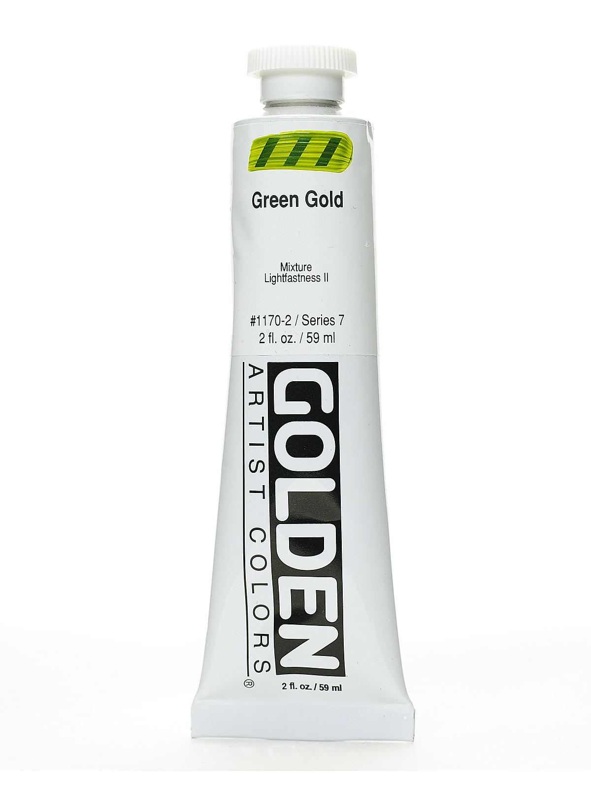 Heavy Body Acrylics green gold 2 oz.