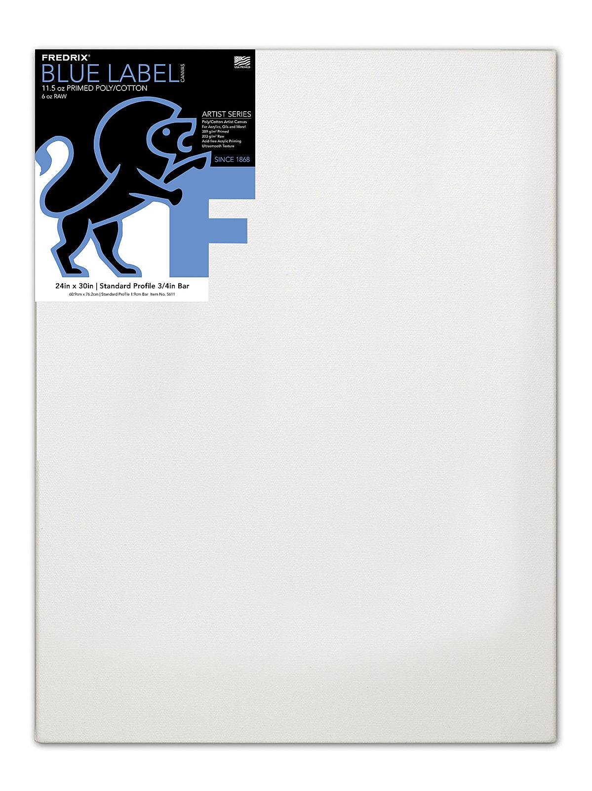 Blue Label Ultra-Smooth Stretched Artist Canvas 24 in. x 30 in. each standard